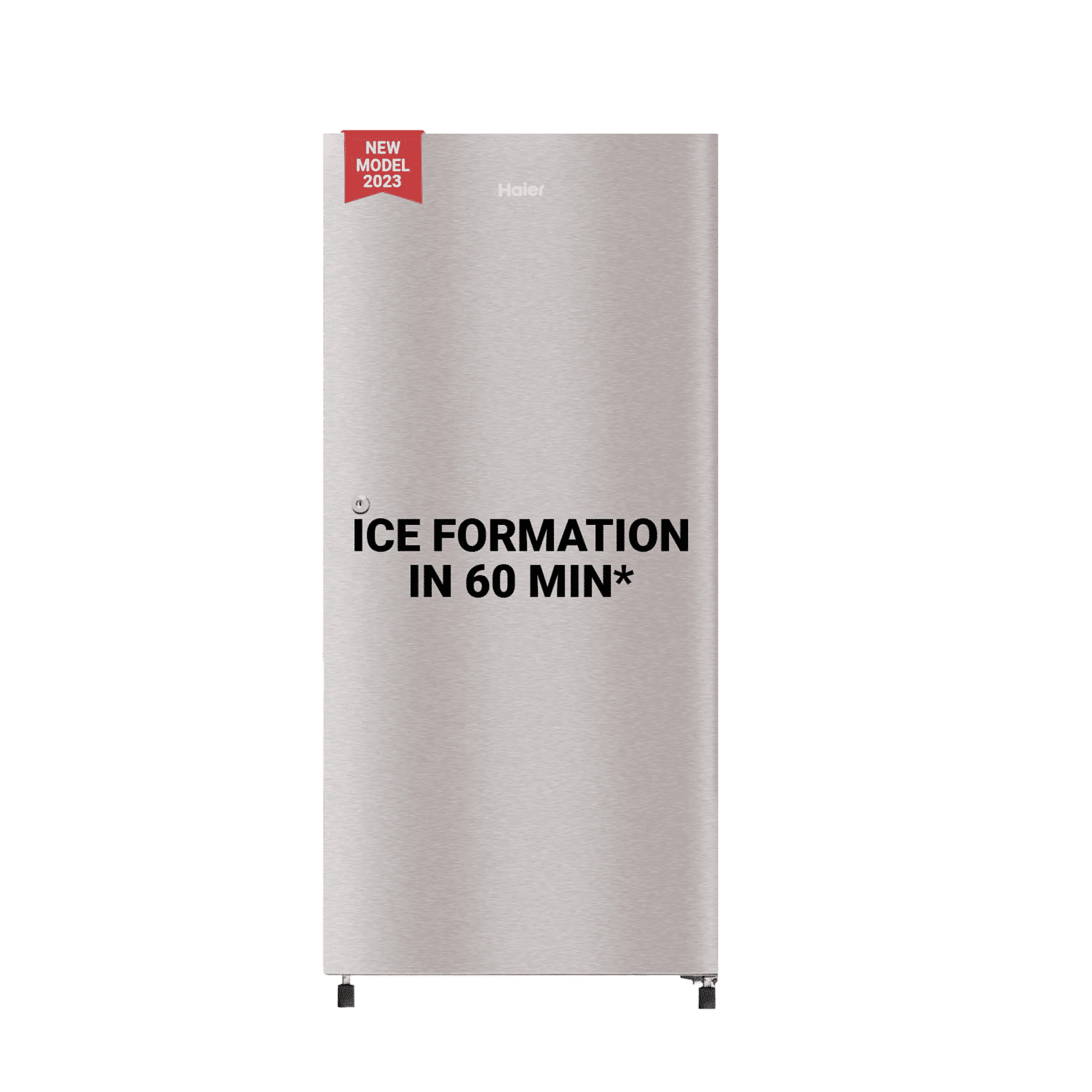 Haier 215 Litres 3 Star Direct Cool Single Door Refrigerator with Stabilizer Free Operation (HED223TSP, Inox Steel)_1