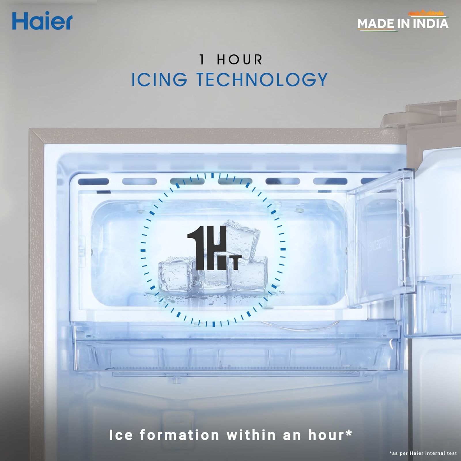 Haier 215 Litres 3 Star Direct Cool Single Door Refrigerator with Stabilizer Free Operation (HED223TSP, Inox Steel)_7