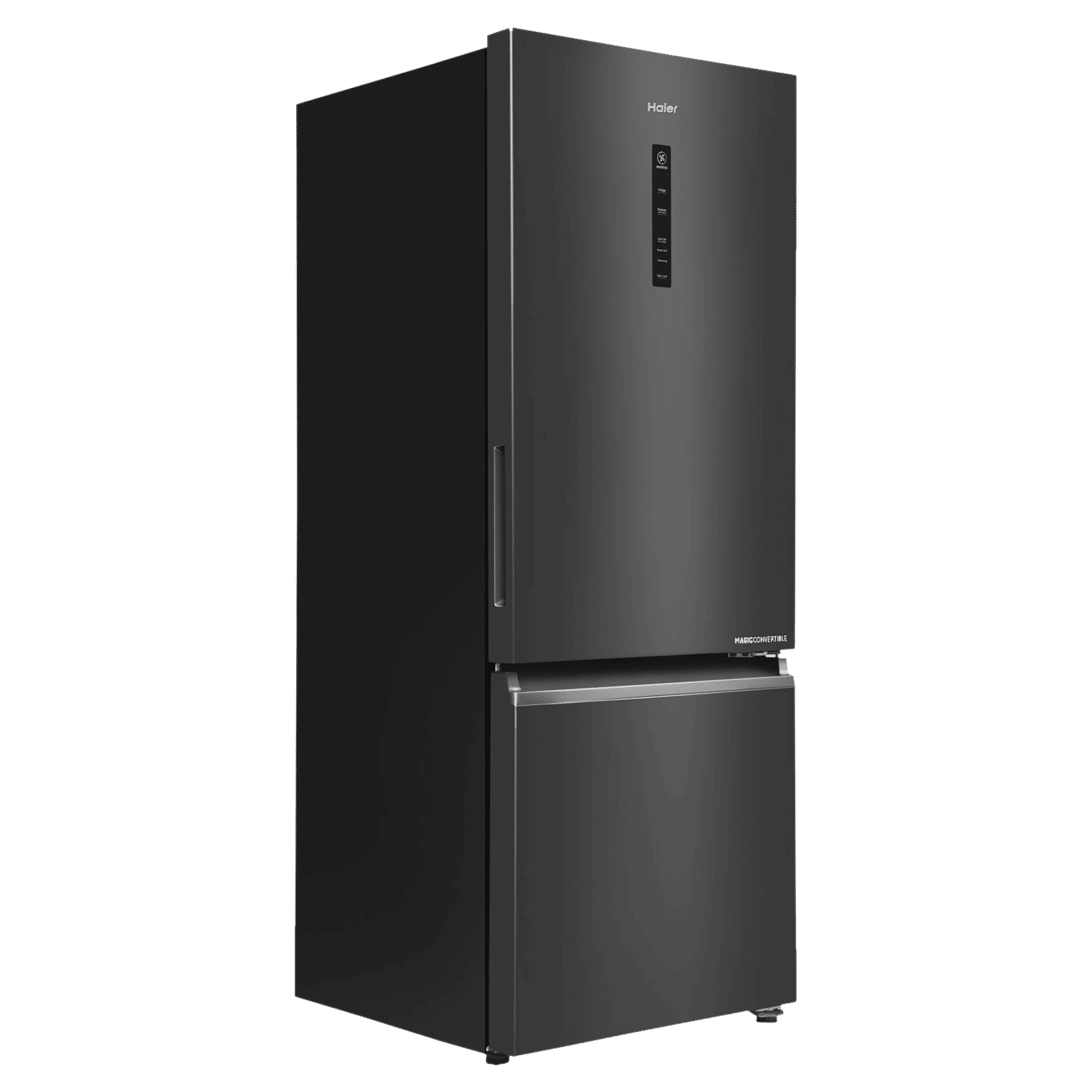 Haier 325 Litres 3 Star Frost Free Double Door Bottom Mount Convertible Refrigerator with Twin Inverter Technology (HEB333GBP, GE Black)_7