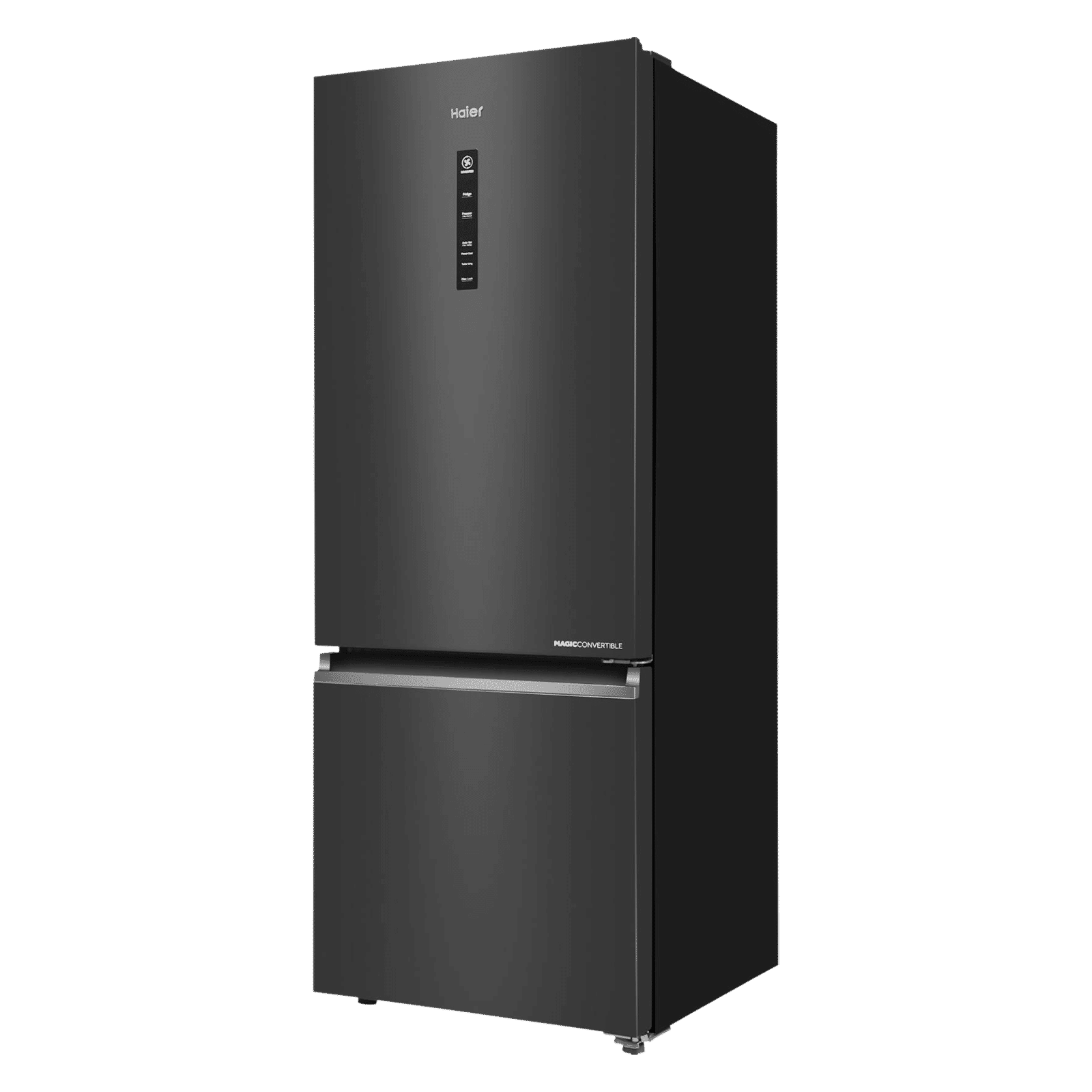 Haier 325 Litres 3 Star Frost Free Double Door Bottom Mount Convertible Refrigerator with Twin Inverter Technology (HEB333GBP, GE Black)_2