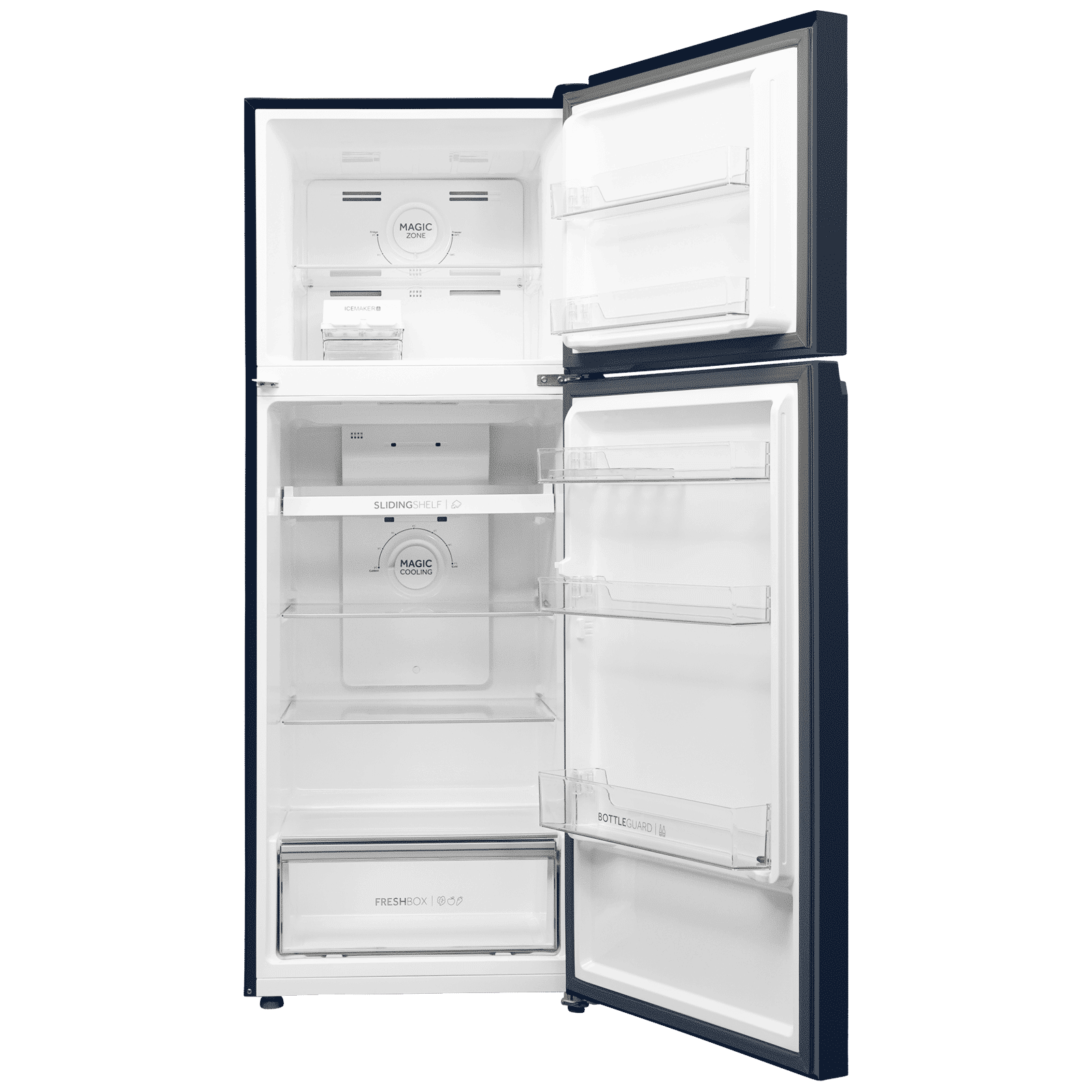 Haier 328 Litres 3 Star Frost Free Double Door Convertible Refrigerator with Twin Inverter Technology (HEF333BGIP, Green Inox)_4