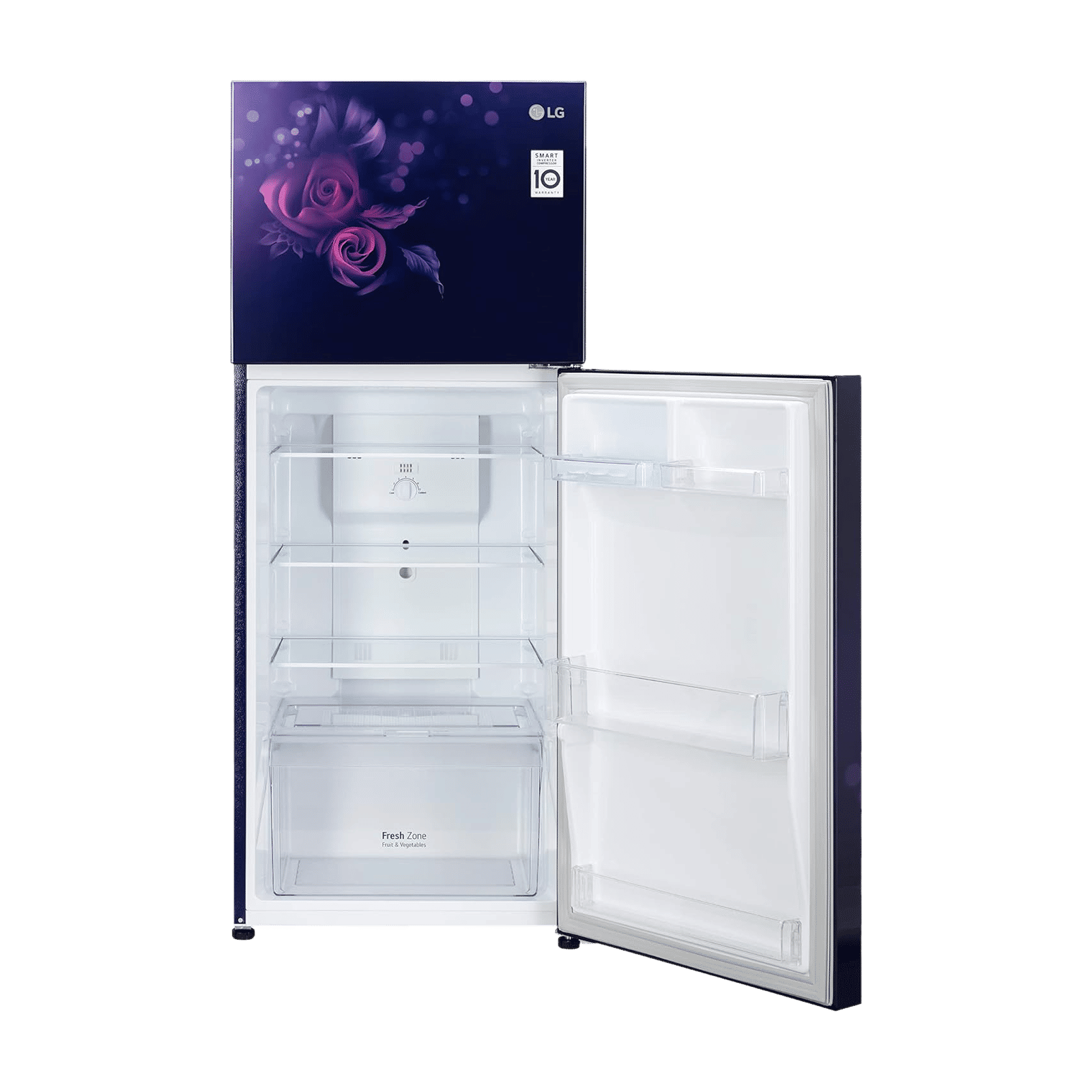 LG 242 Litres 2 Star Frost Free Double Door Refrigerator with Anti Bacterial Gasket (GLN292BBEY, Blue Euphoria)_9