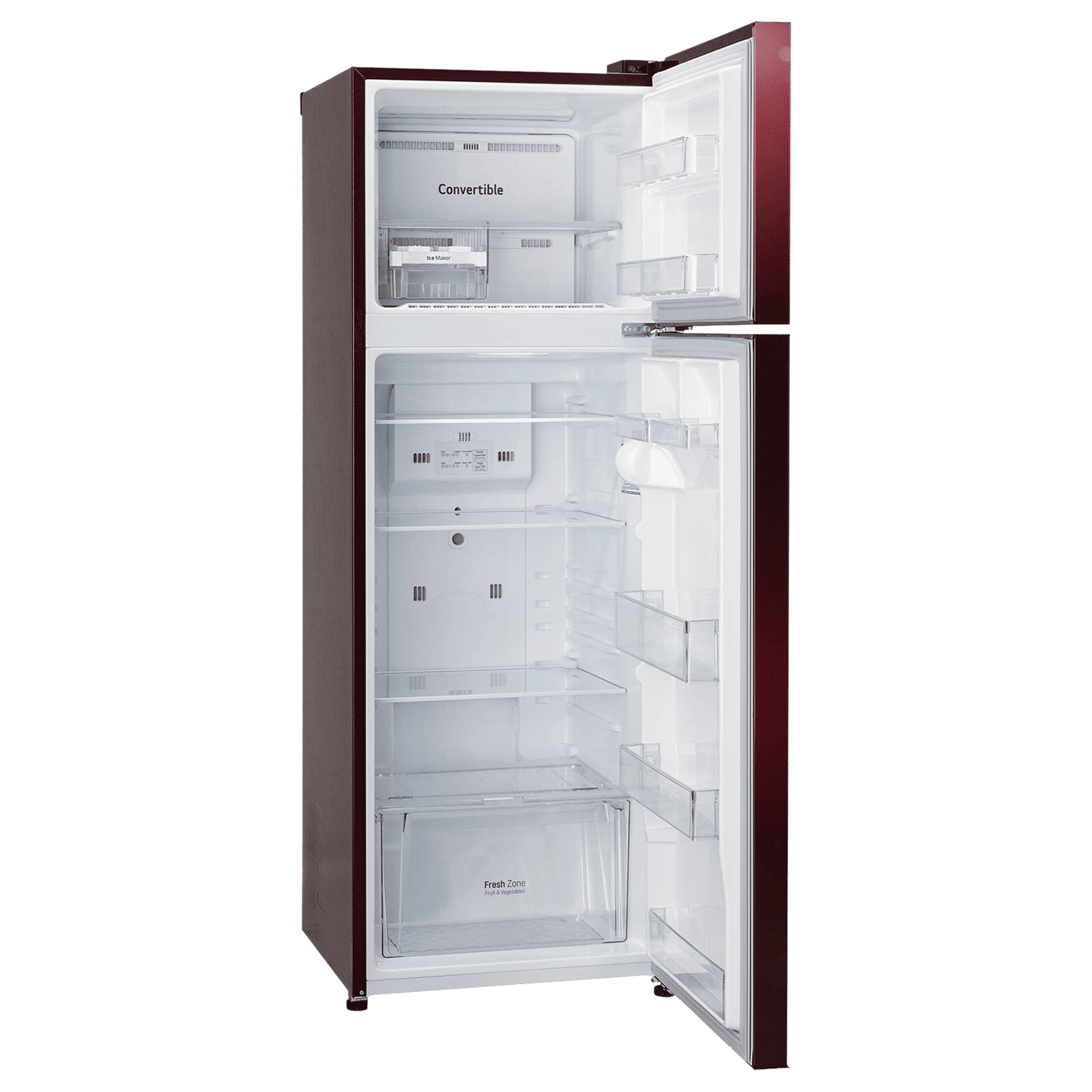 LG 242 Litres 2 Star Frost Free Double Door Refrigerator with Anti Bacterial Gasket (GLN292BSEY, Scarlet Euphoria)_14