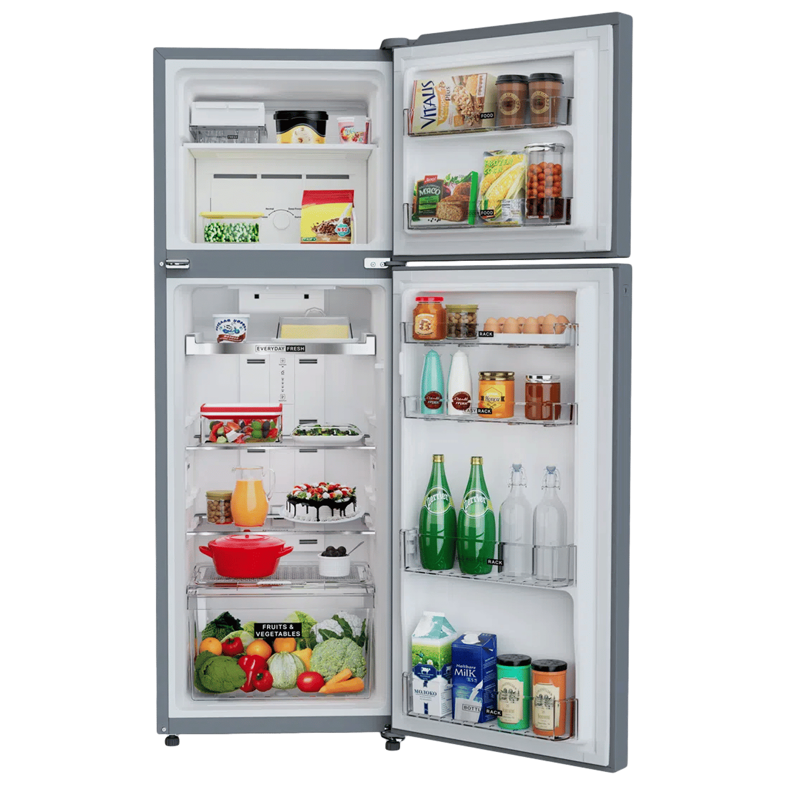 Whirlpool Intellifresh 235 Litres 2 Star Frost Free Double Door Refrigerator with IntelliSense Inverter Technology (21982, Athena Steel)_5
