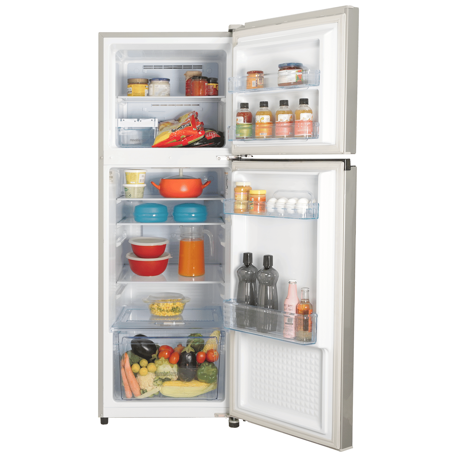 Panasonic 237 Litres 2 Star Frost Free Double Door Refrigerator with 6 Stage Intelligent Inverter (NR-TH272BUSN, Shiny Silver) Panasonic 237 Litres 2 Star Frost Free Double Door Refrigerator with 6 Stage Intelligent Inverter (NR-TH272BUSN, Shiny Silver)_4