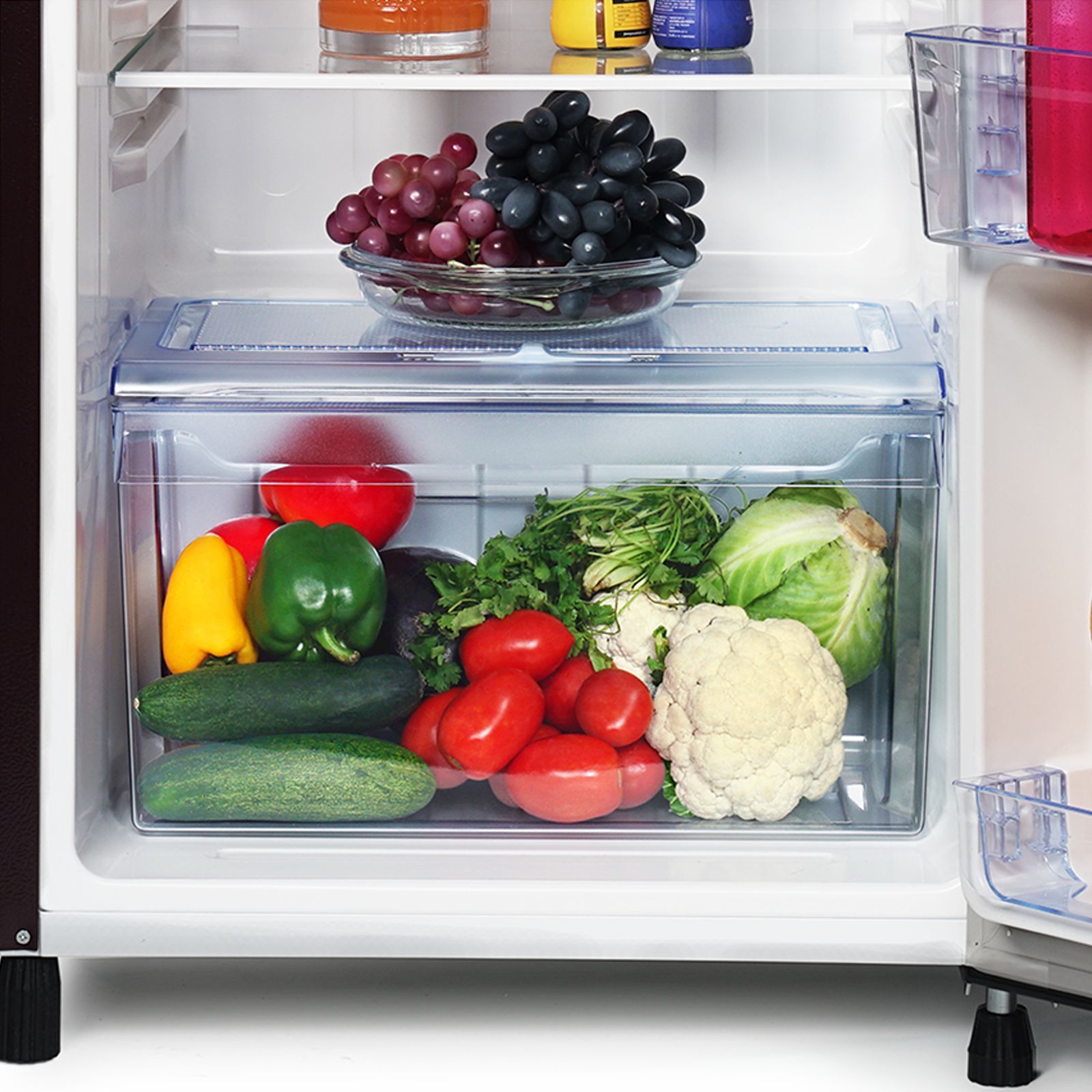 LLOYD 188 Litres 3 Star Direct Cool Single Door Refrigerator with Anti Bacterial Gasket (GLDC203SCWT4JC, Cherry Blossom Wine)_8