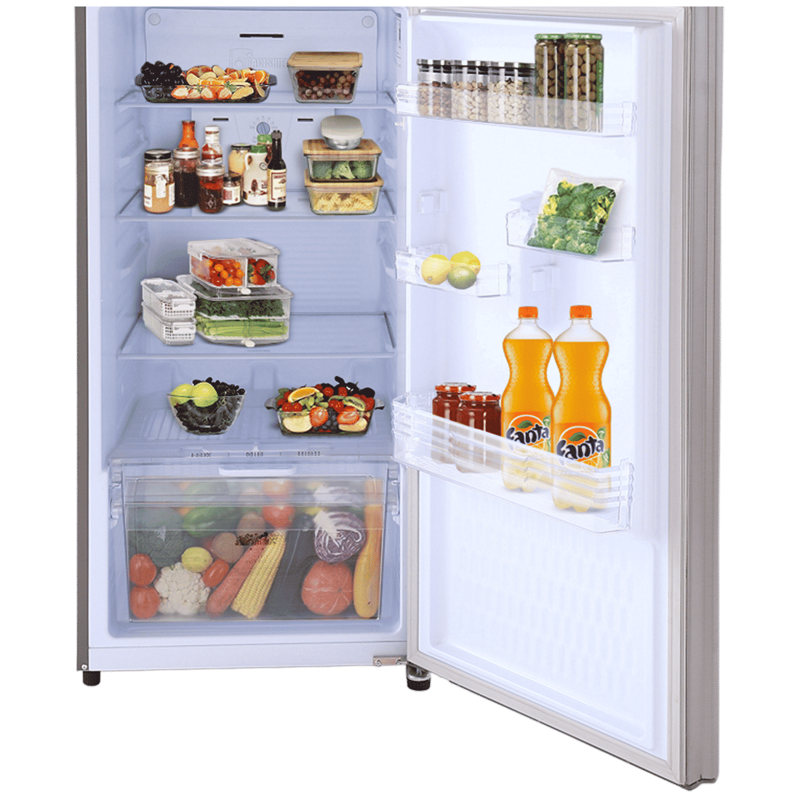 LLOYD 280 Litres 2 Star Frost Free Double Door Refrigerator with Ten Vent Technology (GLFF312AGST1GC, Graphite Steel)_7