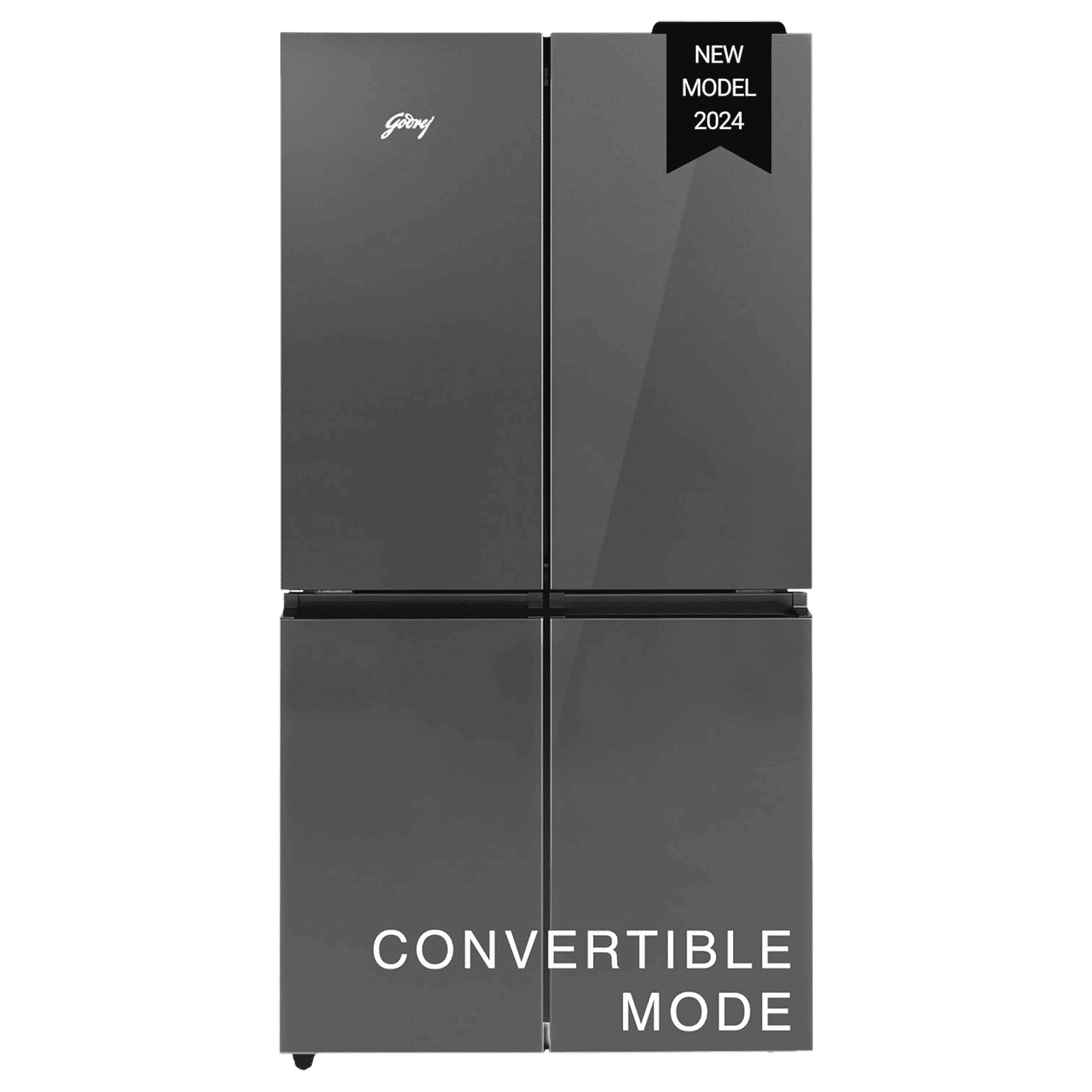 Godrej Eon Velvet 670 Litres Frost Free French Door Convertible Refrigerator with Dual Tech Cooling (RM EONVELVET 685 RIT GR BK, Graphite Black)_1