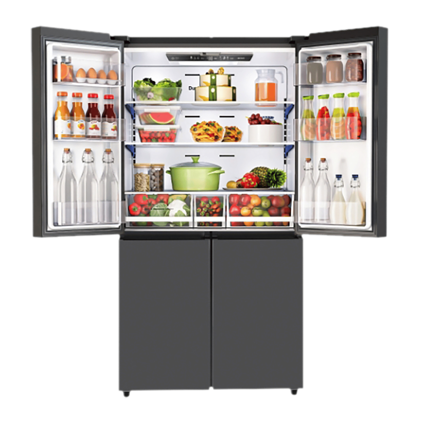 Godrej Eon Velvet 670 Litres Frost Free French Door Convertible Refrigerator with Dual Tech Cooling (RM EONVELVET 685 RIT GR BK, Graphite Black)_9