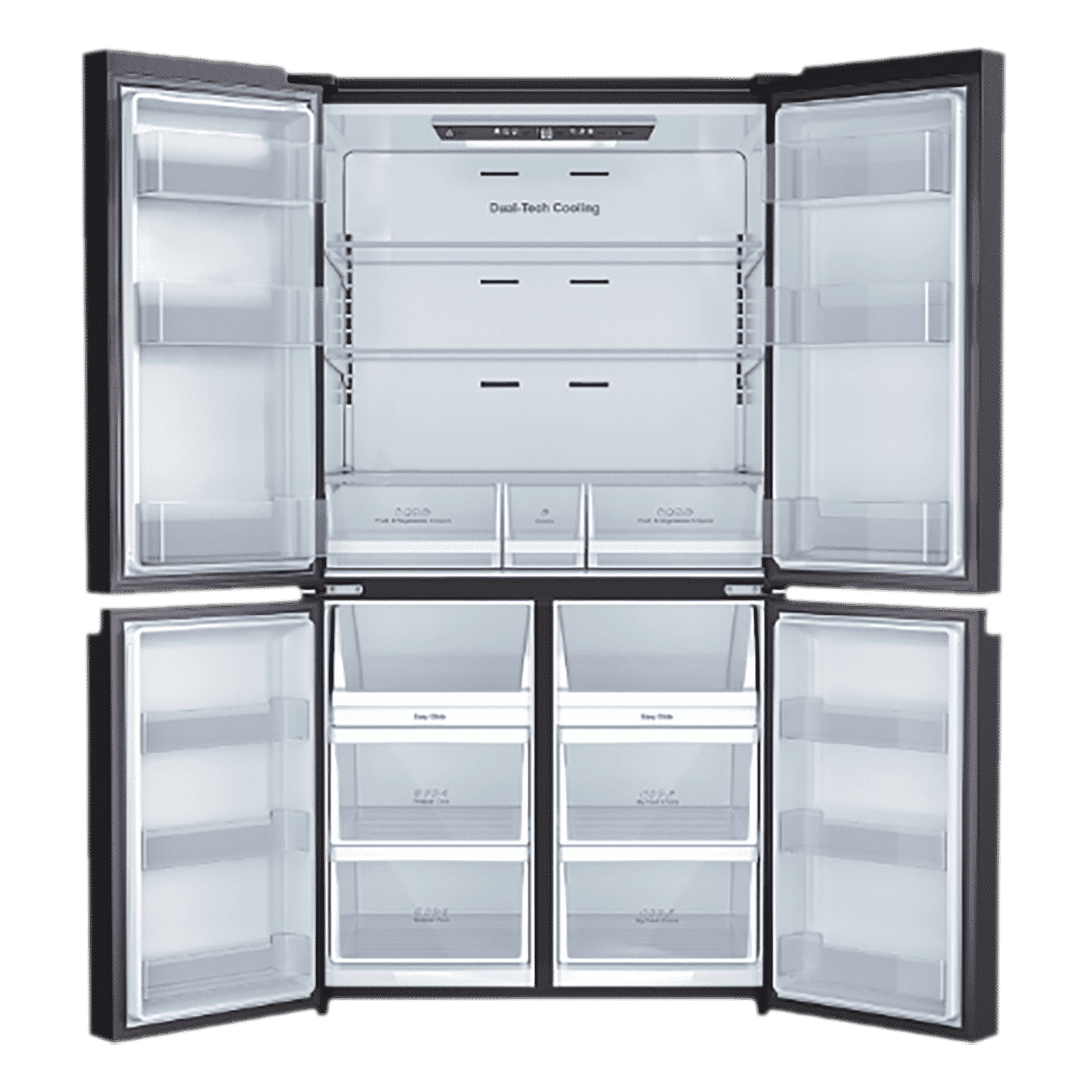 Godrej Eon Velvet 670 Litres Frost Free French Door Convertible Refrigerator with Dual Tech Cooling (RM EONVELVET 685 RIT GR BK, Graphite Black)_5