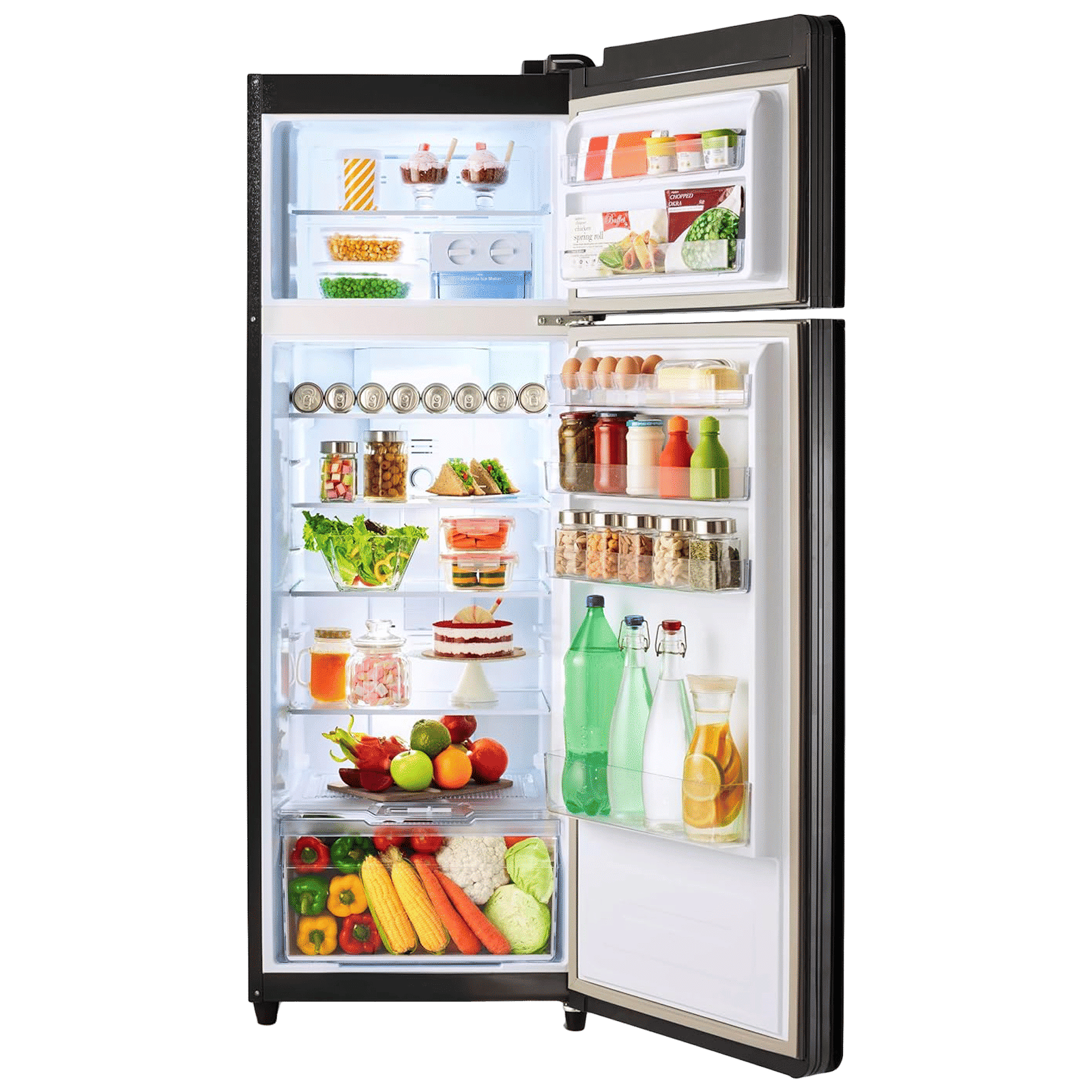 Godrej Eon Crystal 272 Litres 2 Star Frost Free Double Door Refrigerator with Cool Balance Technology (RTEONCRYSTAL310BRI, Onyx Black)_3