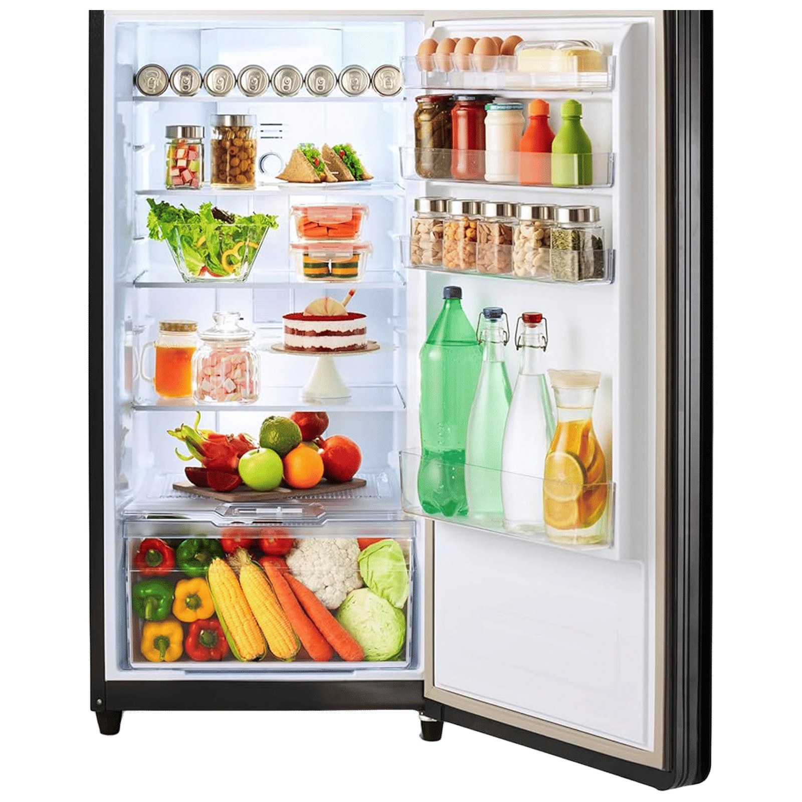 Godrej Eon Crystal 272 Litres 2 Star Frost Free Double Door Refrigerator with Cool Balance Technology (RTEONCRYSTAL310BRI, Onyx Black)_5