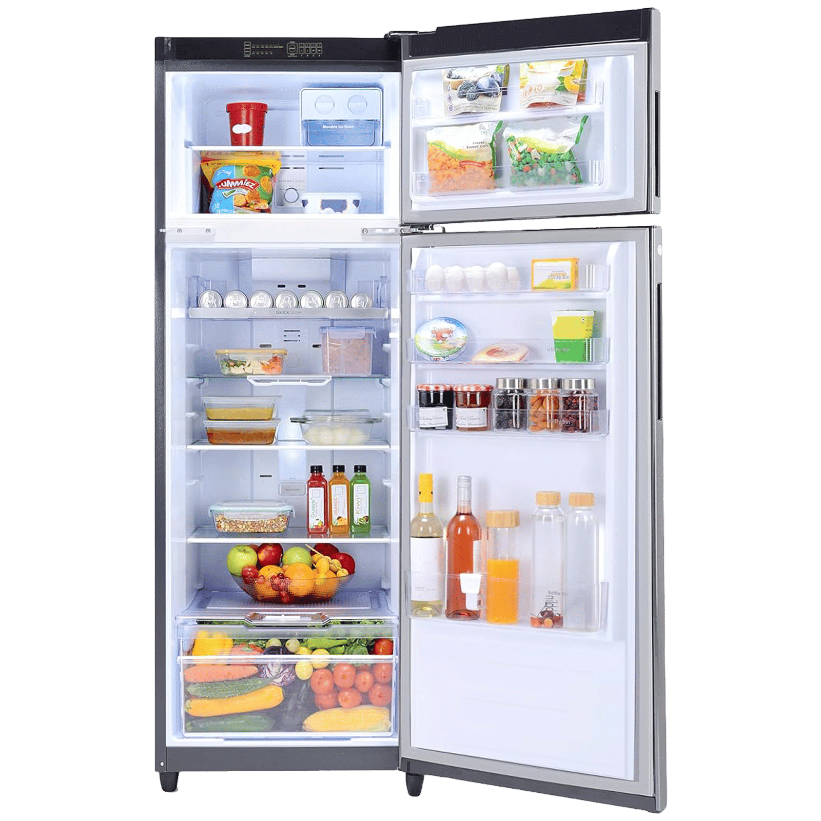 Godrej Eon Valor 272 Litres 2 Star Frost Free Double Door Convertible Refrigerator with Cool Balance Technology (RT EONVALOR 310B RCIT, Matt Black) Godrej Eon Valor 272 Litres 2 Star Frost Free Double Door Convertible Refrigerator with Cool Balance Technology (RT EONVALOR 310B RCIT, Matt Black)_5