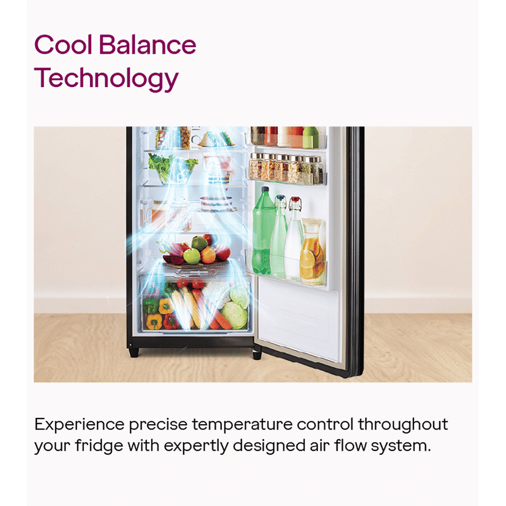 Godrej Eon Alpha 233 Litres 2 Star Frost Free Double Door Refrigerator with Cool Balance Technology (RT EONALPHA 270B RI, Steel Glow)_11