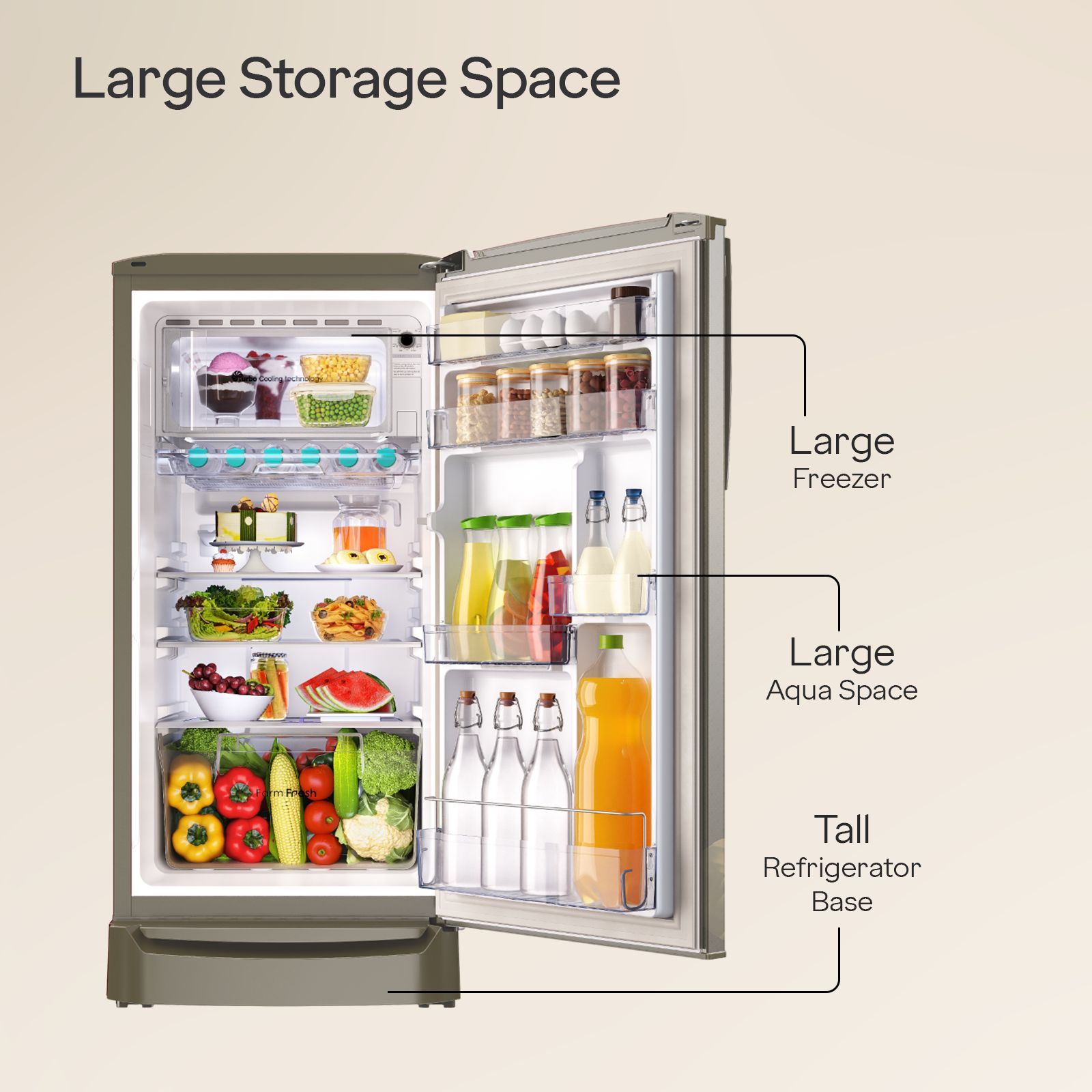 Godrej RD ERIOPLS 183 Litres 3 Star Direct Cool Single Door Refrigerator with Advanced Capillary Technology (RD ERIOPLS 205C, Steel Glow)_9