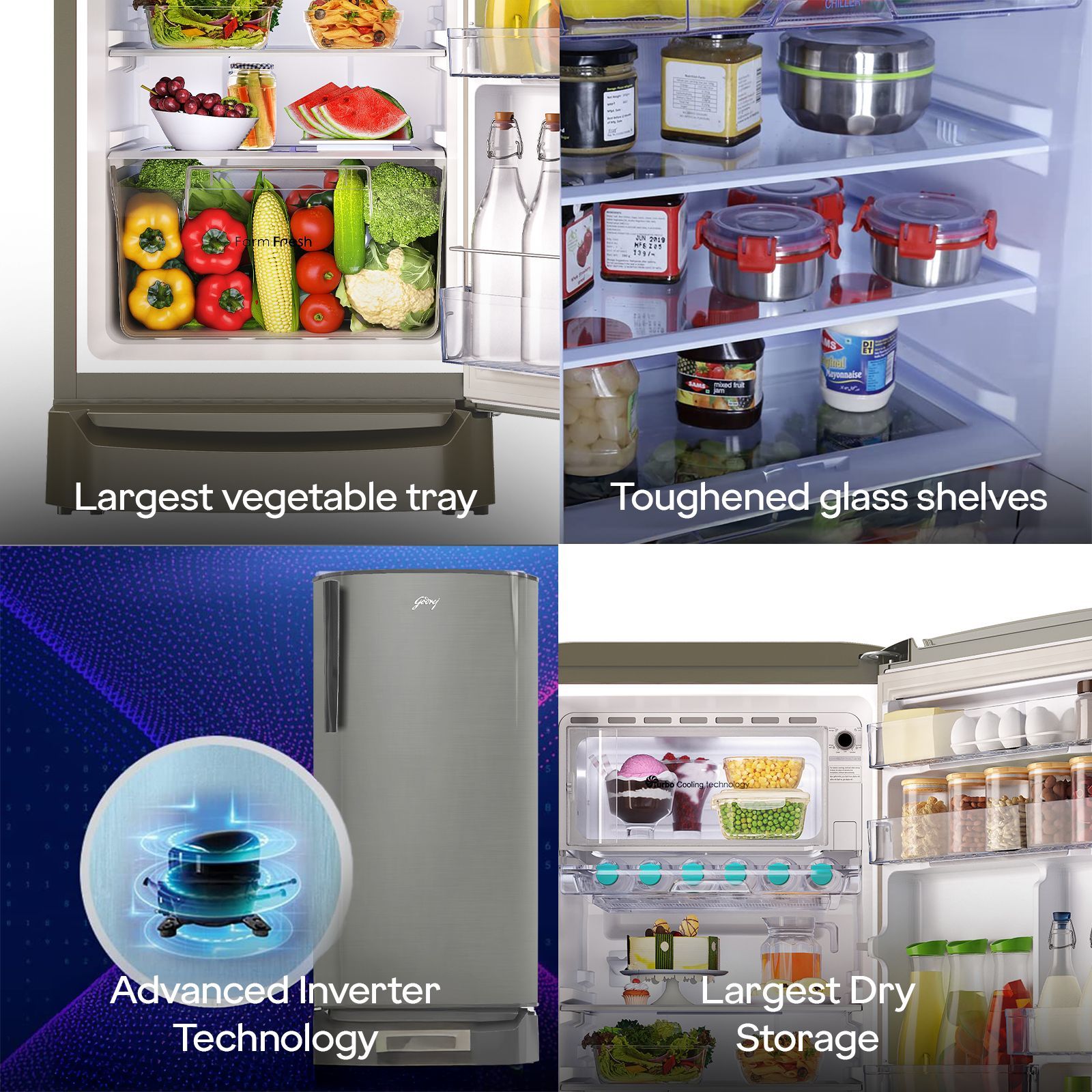 Godrej RD ERIOPLS 183 Litres 3 Star Direct Cool Single Door Refrigerator with Advanced Capillary Technology (RD ERIOPLS 205C, Steel Glow)_10