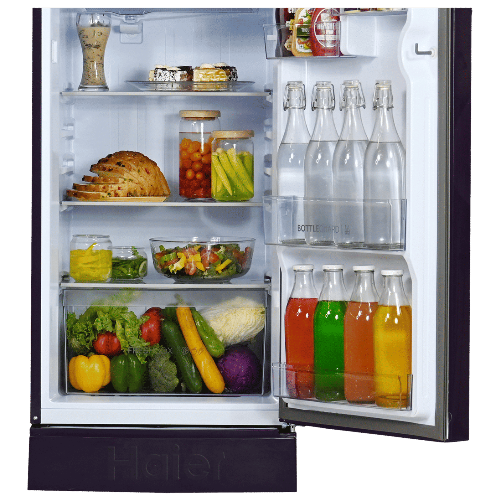 Haier 205 Litres 3 Star Direct Cool Single Door Refrigerator with Stabilizer Free Operation (HRD-2263PMR-N, Marine Rose)_10