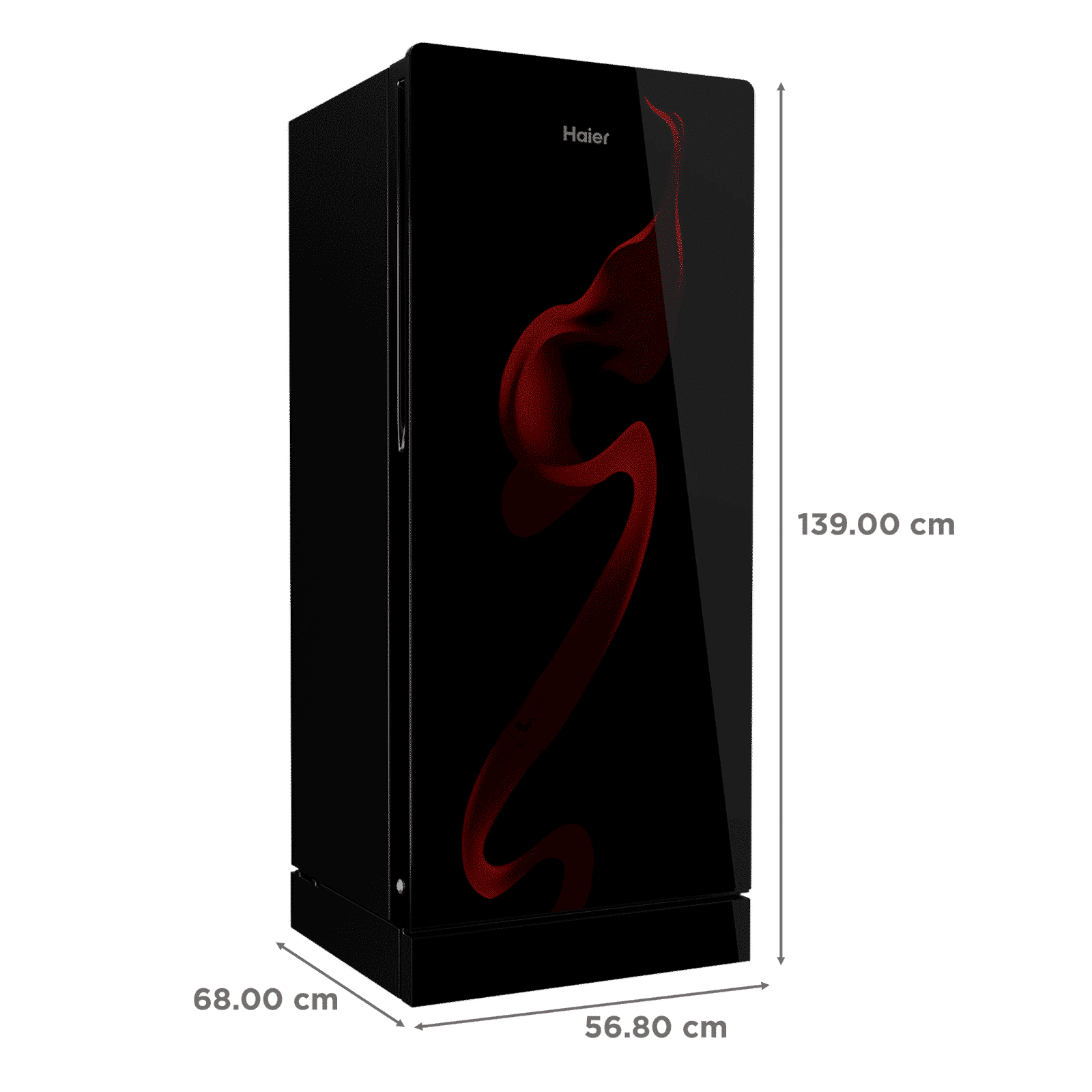 Haier 190 Litres 3 Star Direct Cool Single Door Refrigerator with Stabilizer Free Operation (HRD-2103PSG-P, Spiral Glass)_3