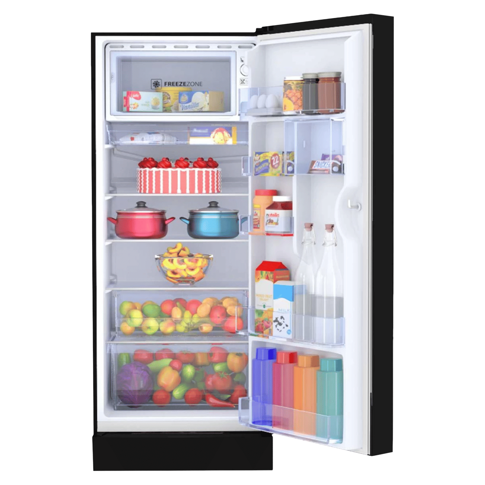 Haier 190 Litres 3 Star Direct Cool Single Door Refrigerator with Stabilizer Free Operation (HRD-2103PSG-P, Spiral Glass)_5