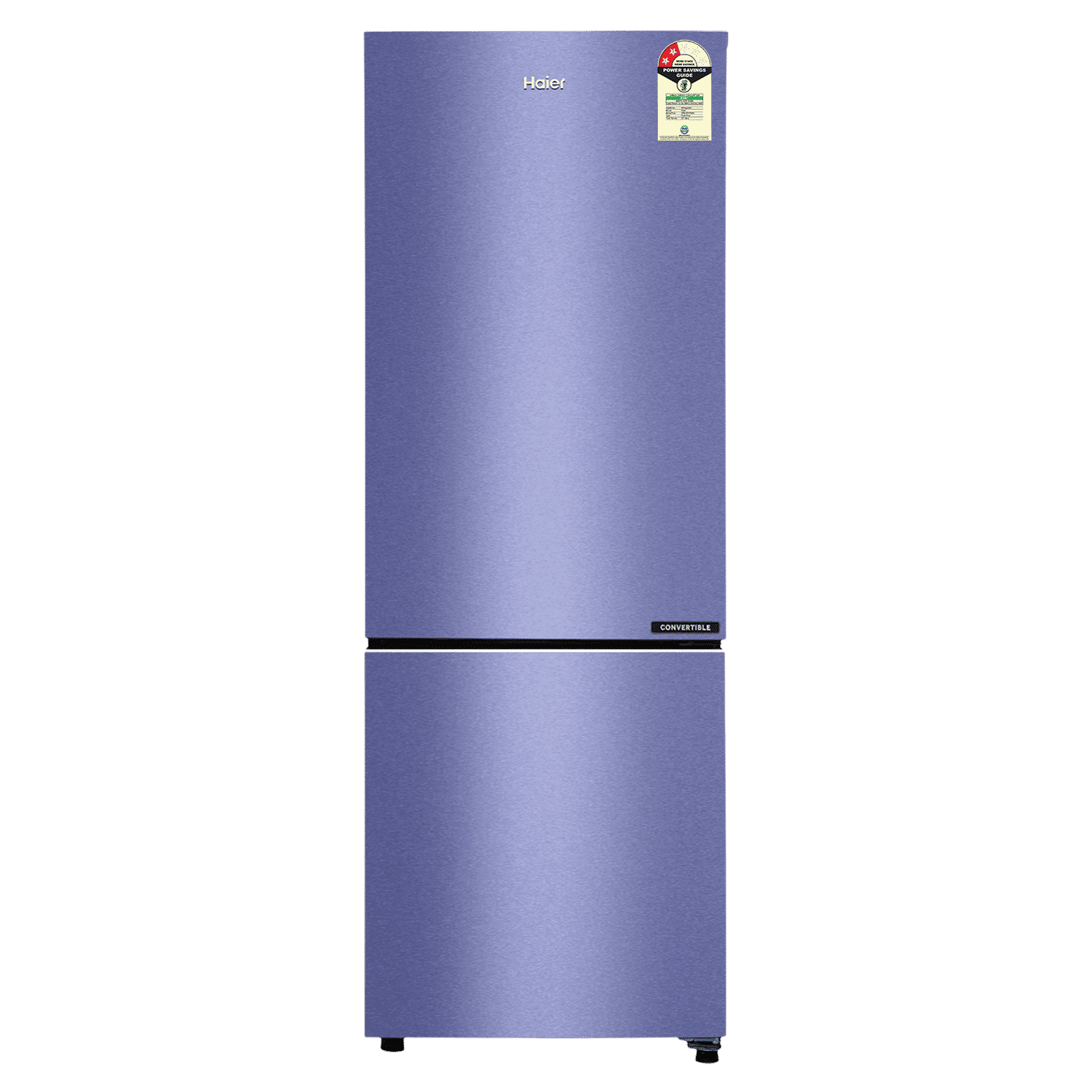 Haier 237 Litres 2 Star Frost Free Double Door Bottom Mount Convertible Refrigerator with Turbo Icing (HRB-2872BSI-P, Storm Inox) Haier 237 Litres 2 Star Frost Free Double Door Bottom Mount Convertible Refrigerator with Turbo Icing (HRB-2872BSI-P, Storm Inox)_1