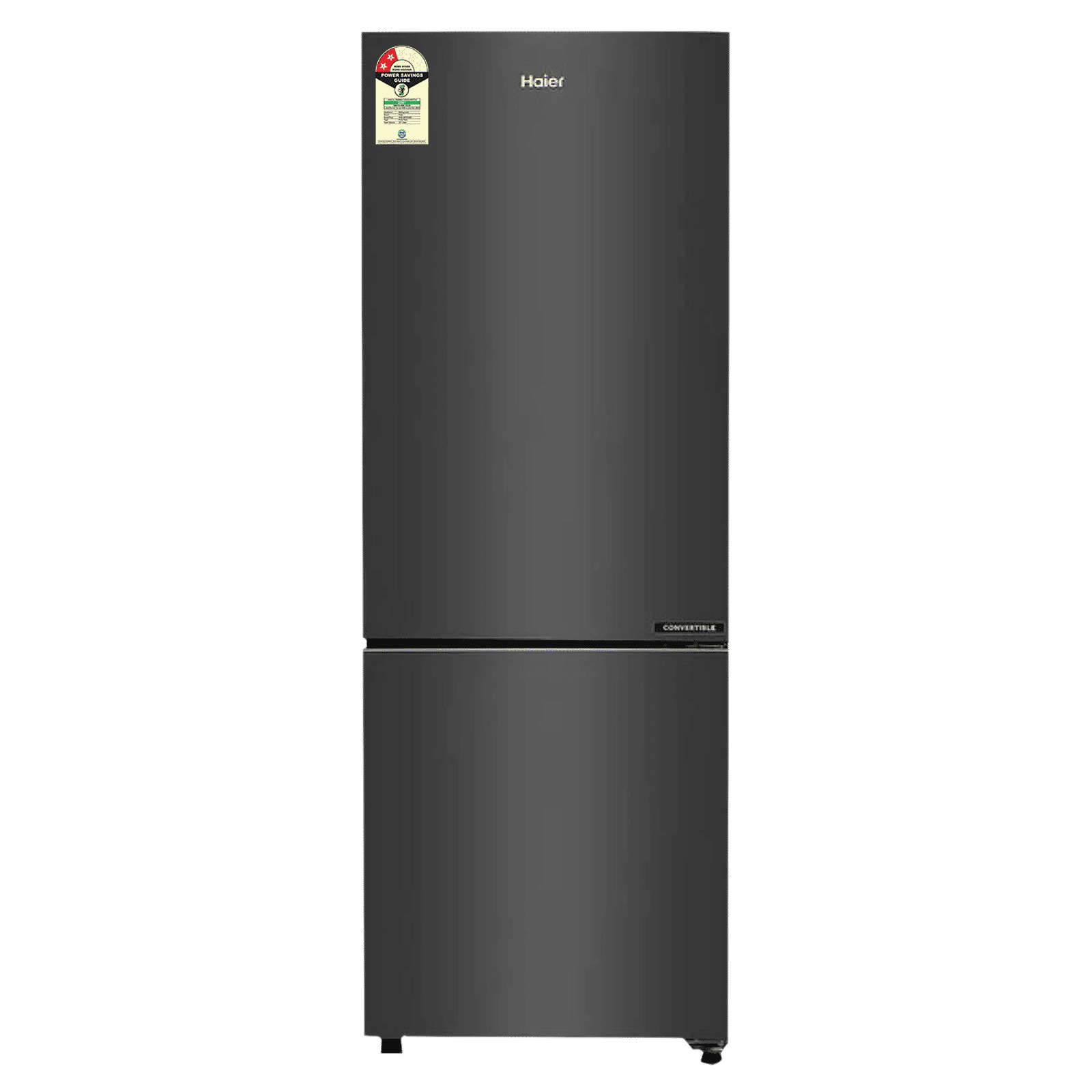 Haier 237 Litres 2 Star Frost Free Double Door Bottom Mount Convertible Refrigerator with Turbo Icing (HRB-2872BGB-P, GE Black) Haier 237 Litres 2 Star Frost Free Double Door Bottom Mount Convertible Refrigerator with Turbo Icing (HRB-2872BGB-P, GE Black)_1