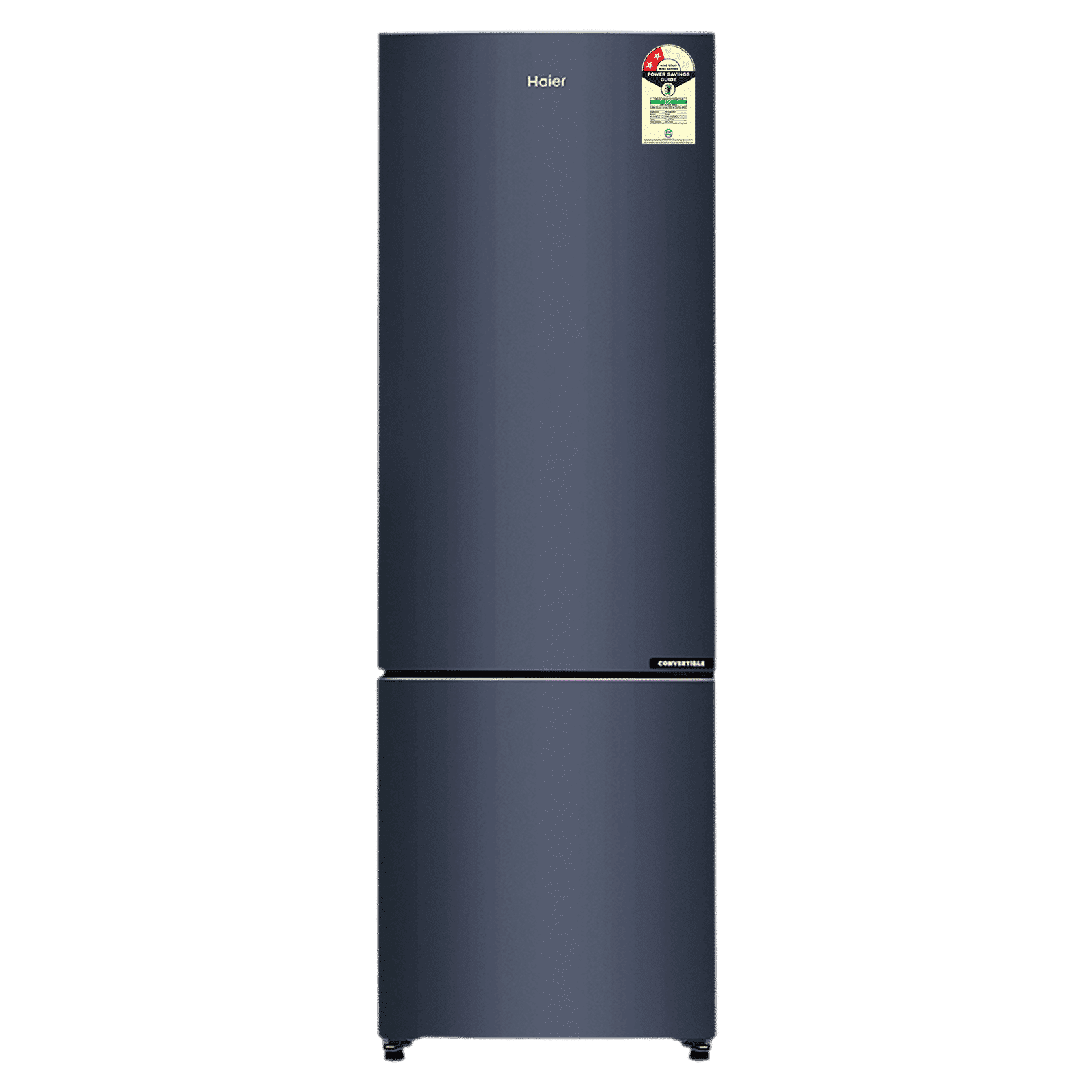 Haier 265 Litres 2 Star Frost Free Double Door Bottom Mount Convertible Refrigerator with Turbo Icing (HRB-3152BGK-P, Graphite Black)_1