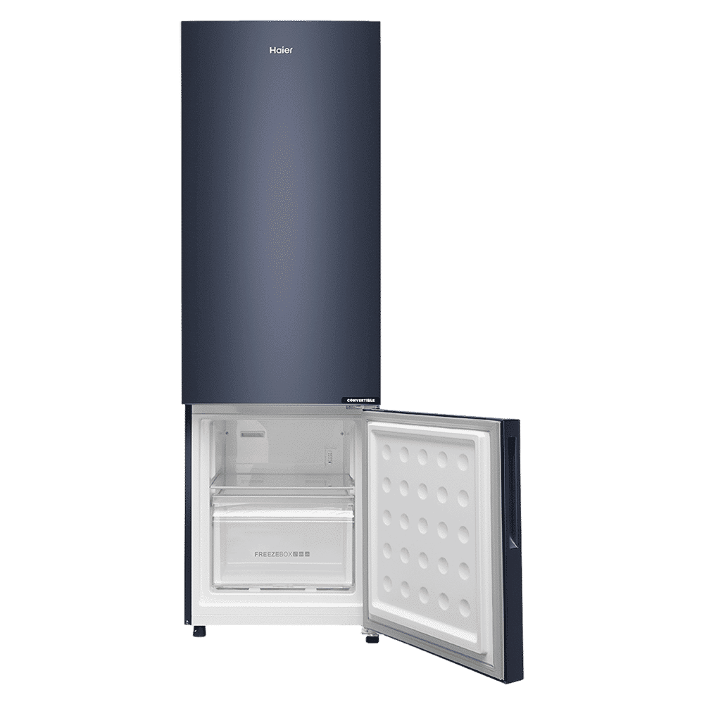 Haier 265 Litres 2 Star Frost Free Double Door Bottom Mount Convertible Refrigerator with Turbo Icing (HRB-3152BGK-P, Graphite Black)_10