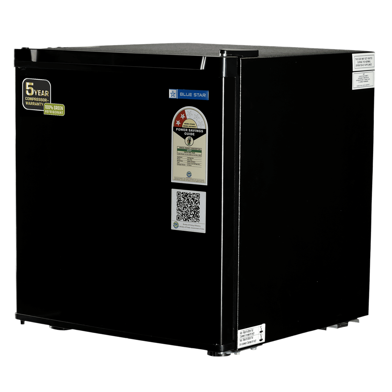 Blue Star Mini Bar 47 Litres 2 Star Direct Cool Single Door Refrigerator with Temperature Control Dial (MR60-GB, Black) Blue Star Mini Bar 47 Litres 2 Star Direct Cool Single Door Refrigerator with Temperature Control Dial (MR60-GB, Black)_4