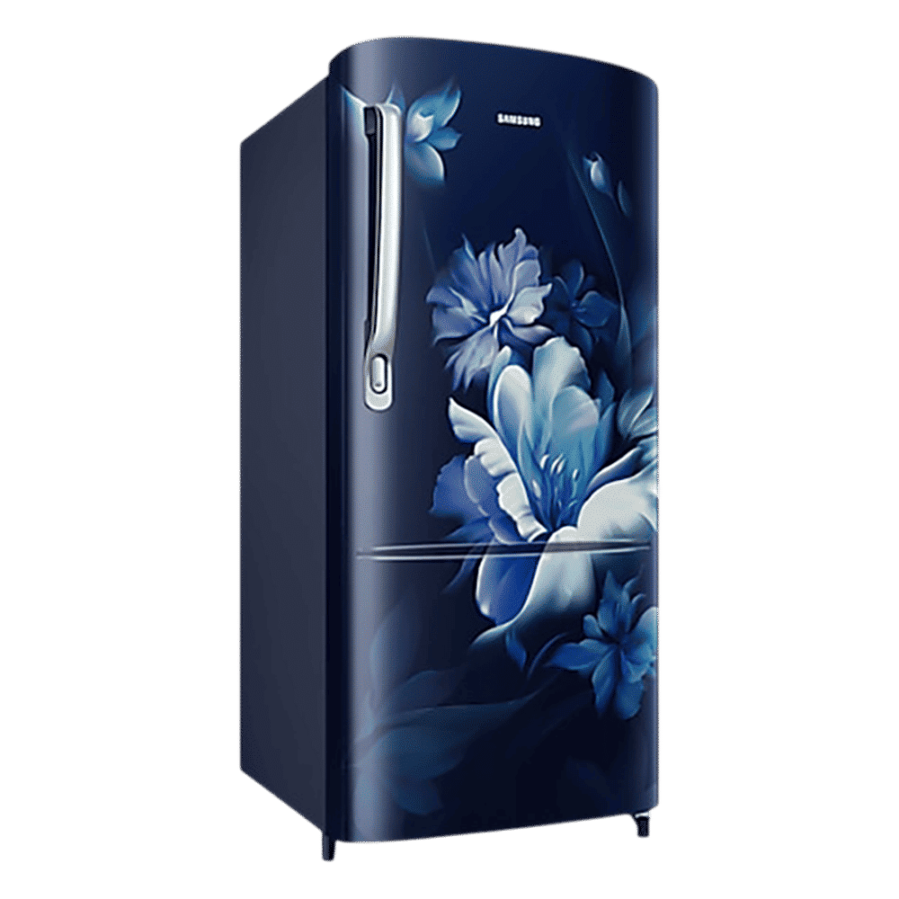 SAMSUNG Stylish Grande 183 Litres 5 Star Direct Cool Single Door Refrigerator with Anti Bacterial Gasket (RR20D2725UZ/NL, Midnight Blossom Blue)_14