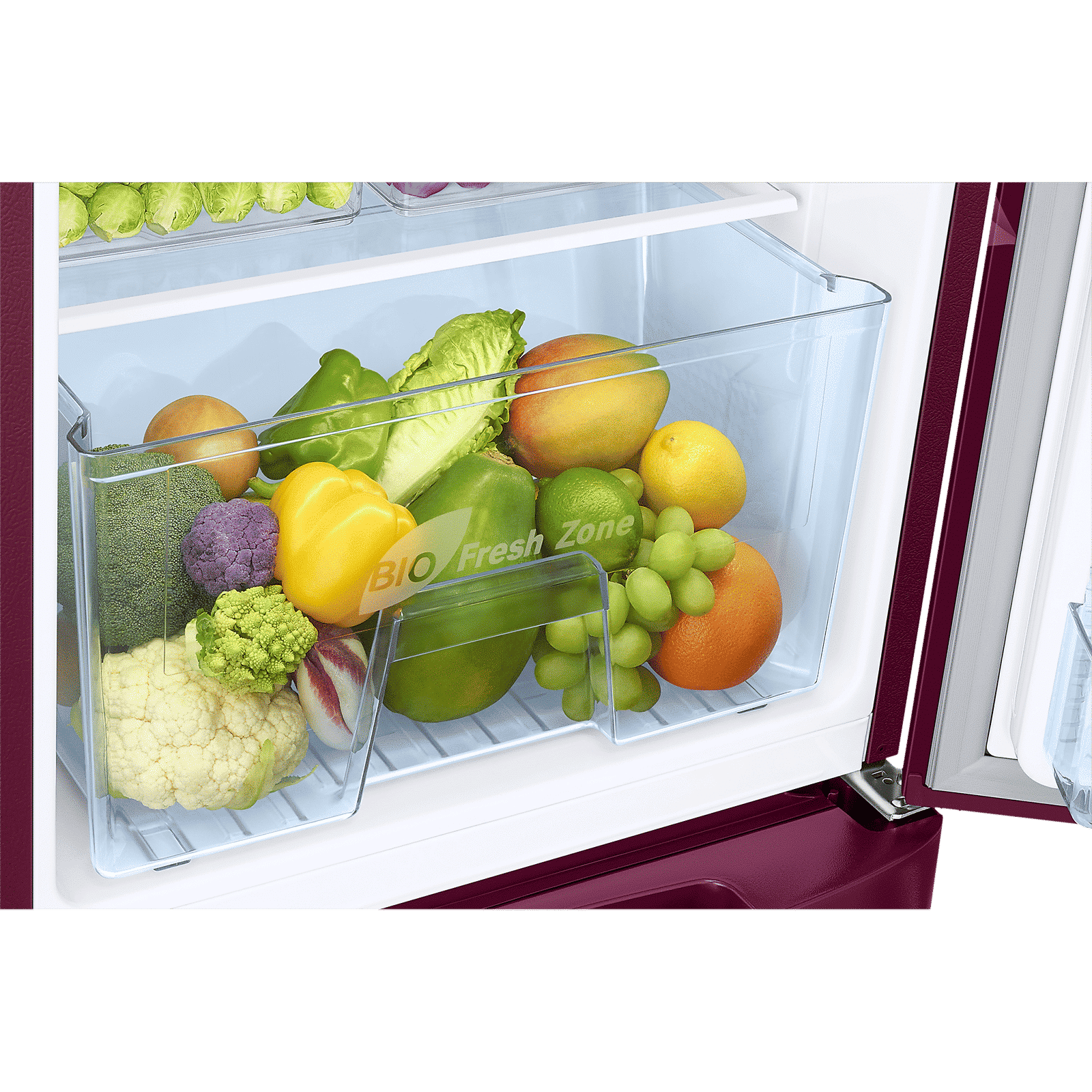 SAMSUNG Stylish Grande 183 Litres 5 Star Direct Cool Single Door Refrigerator with Anti Bacterial Gasket (RR20D2825HN/NL, Himalaya Poppy Red) SAMSUNG Stylish Grande 183 Litres 5 Star Direct Cool Single Door Refrigerator with Anti Bacterial Gasket (RR20D2825HN/NL, Himalaya Poppy Red)_12