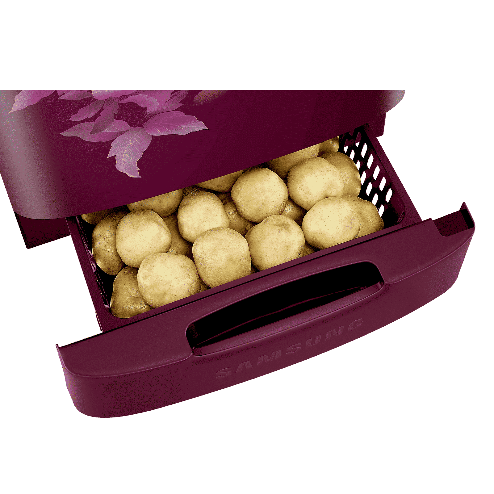 SAMSUNG Stylish Grande 183 Litres 5 Star Direct Cool Single Door Refrigerator with Anti Bacterial Gasket (RR20D2825HN/NL, Himalaya Poppy Red) SAMSUNG Stylish Grande 183 Litres 5 Star Direct Cool Single Door Refrigerator with Anti Bacterial Gasket (RR20D2825HN/NL, Himalaya Poppy Red)_14