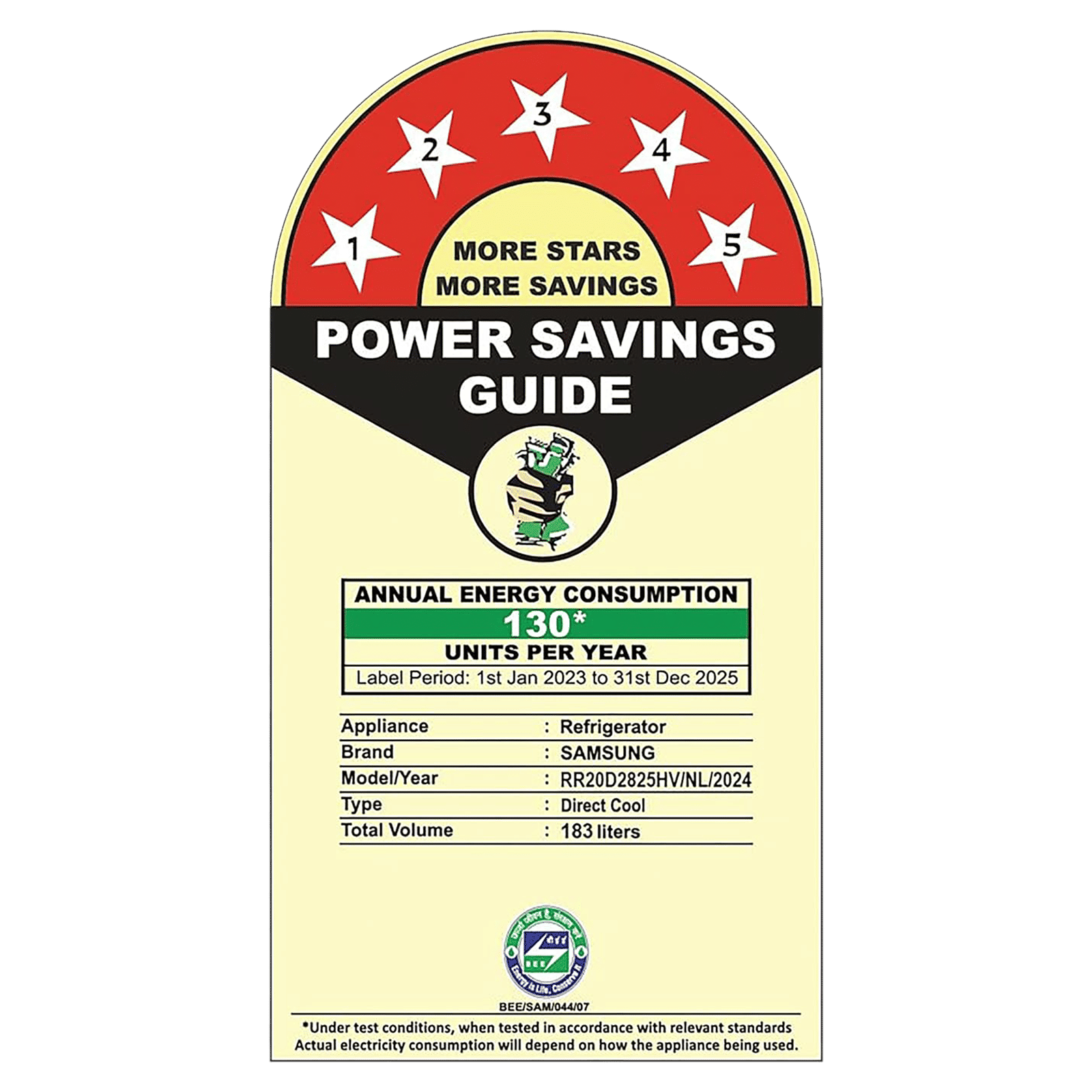 SAMSUNG Stylish Grande 183 Litres 5 Star Direct Cool Single Door Refrigerator with Anti Bacterial Gasket (RR20D2825HV/NL, Blue Arctic)_20