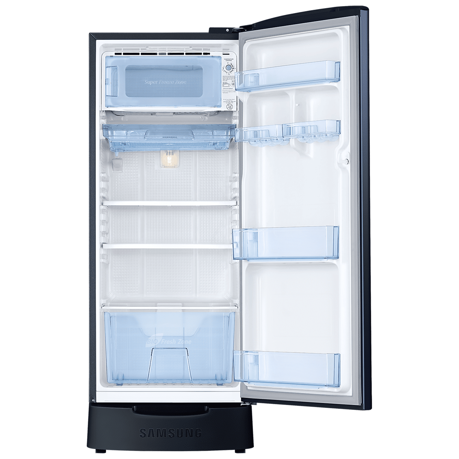 SAMSUNG Stylish Grande 183 Litres 5 Star Direct Cool Single Door Refrigerator with Anti Bacterial Gasket (RR20D2825HV/NL, Blue Arctic)_6