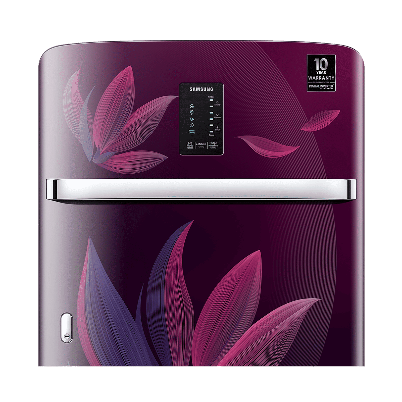 SAMSUNG Digi-Touch Cool 215 Litres 4 Star Direct Cool Single Door Refrigerator with Anti Bacterial Gasket (RR23D2F349R/HL, Paradise Bloom Purple) SAMSUNG Digi-Touch Cool 215 Litres 4 Star Direct Cool Single Door Refrigerator with Anti Bacterial Gasket (RR23D2F349R/HL, Paradise Bloom Purple)_17