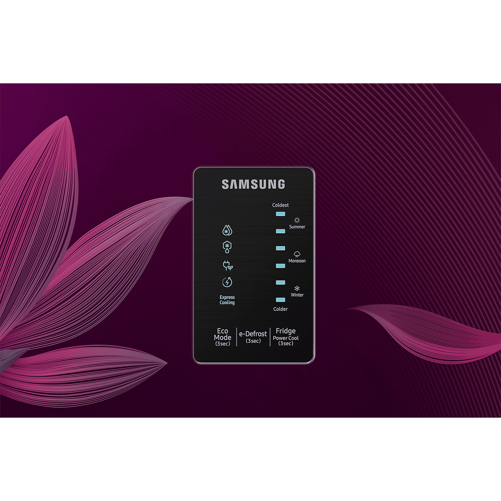 SAMSUNG Digi-Touch Cool 215 Litres 4 Star Direct Cool Single Door Refrigerator with Anti Bacterial Gasket (RR23D2F349R/HL, Paradise Bloom Purple) SAMSUNG Digi-Touch Cool 215 Litres 4 Star Direct Cool Single Door Refrigerator with Anti Bacterial Gasket (RR23D2F349R/HL, Paradise Bloom Purple)_18