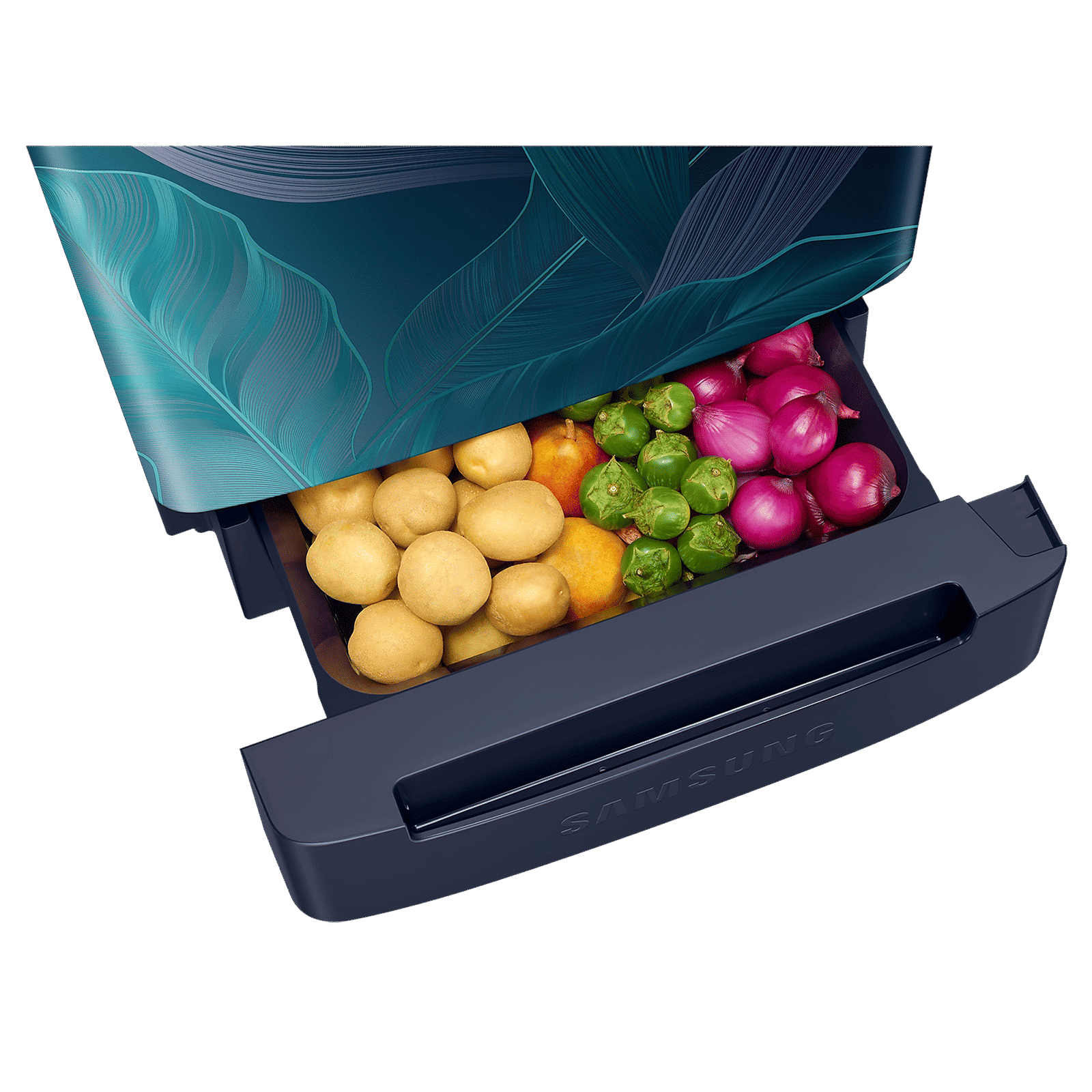 SAMSUNG Horizontal Curve 215 Litres 5 Star Direct Cool Single Door Refrigerator with Anti Bacterial Gasket (RR23D2H359U/HL, Paradise Bloom Blue) SAMSUNG Horizontal Curve 215 Litres 5 Star Direct Cool Single Door Refrigerator with Anti Bacterial Gasket (RR23D2H359U/HL, Paradise Bloom Blue)_10