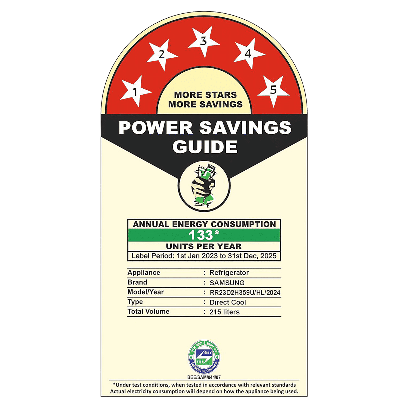 SAMSUNG Horizontal Curve 215 Litres 5 Star Direct Cool Single Door Refrigerator with Anti Bacterial Gasket (RR23D2H359U/HL, Paradise Bloom Blue) SAMSUNG Horizontal Curve 215 Litres 5 Star Direct Cool Single Door Refrigerator with Anti Bacterial Gasket (RR23D2H359U/HL, Paradise Bloom Blue)_16