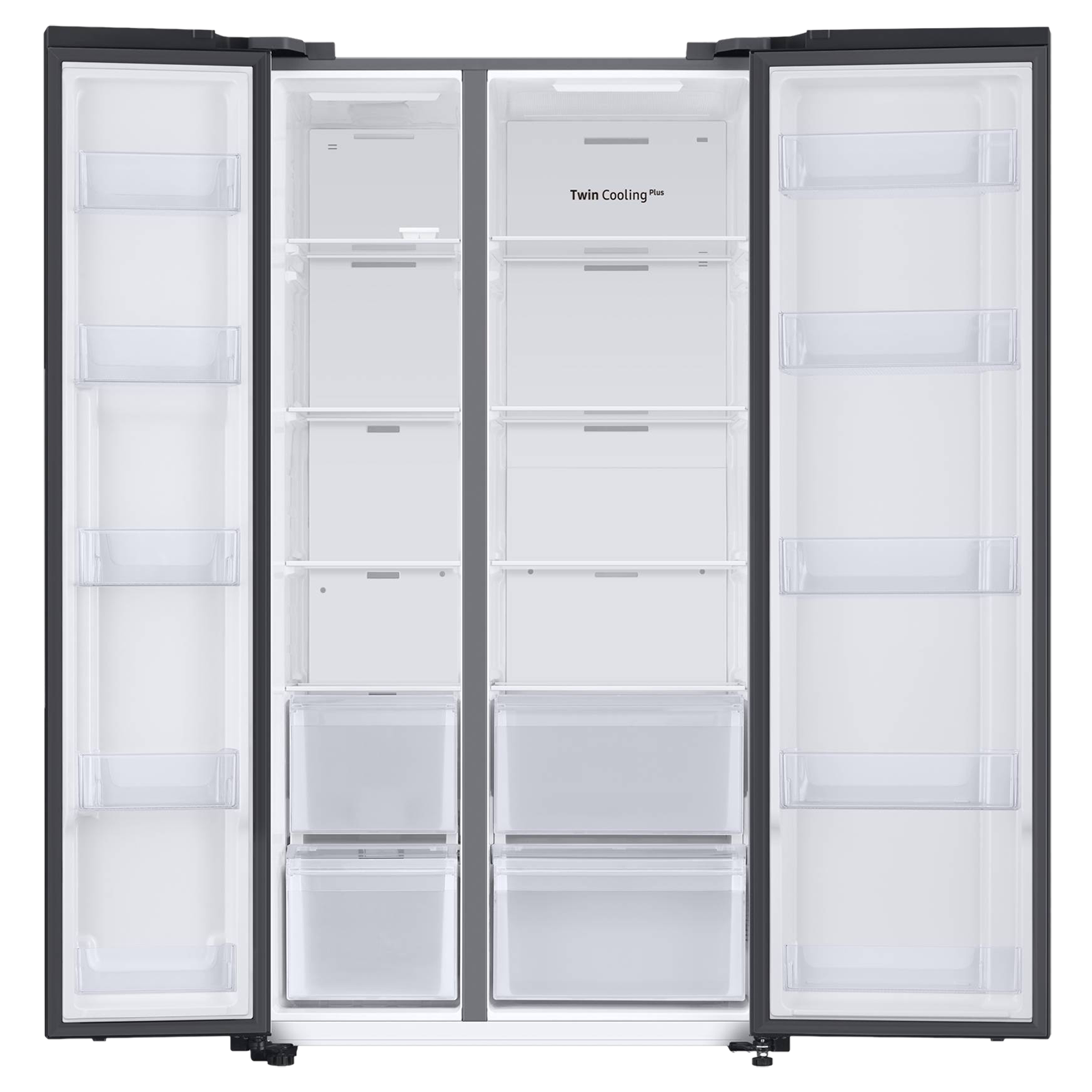SAMSUNG 653 Litres 3 Star Frost Free Side by Side Convertible Refrigerator with Twin Cooling Plus Technology (RS76CG8003B1/HL, Black Matt)_6