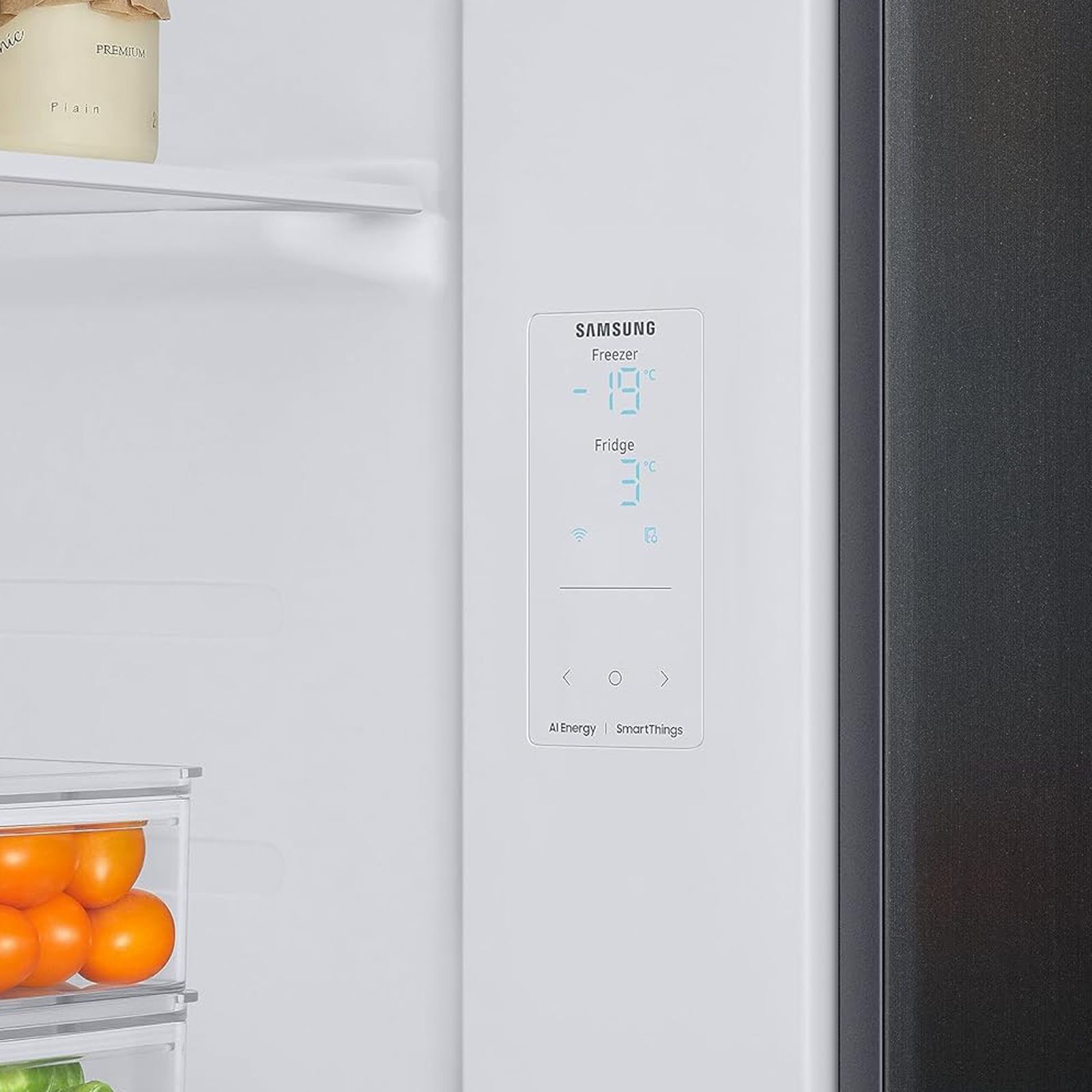 SAMSUNG 653 Litres 3 Star Frost Free Side by Side Convertible Refrigerator with Twin Cooling Plus Technology (RS76CG8003B1/HL, Black Matt)_8