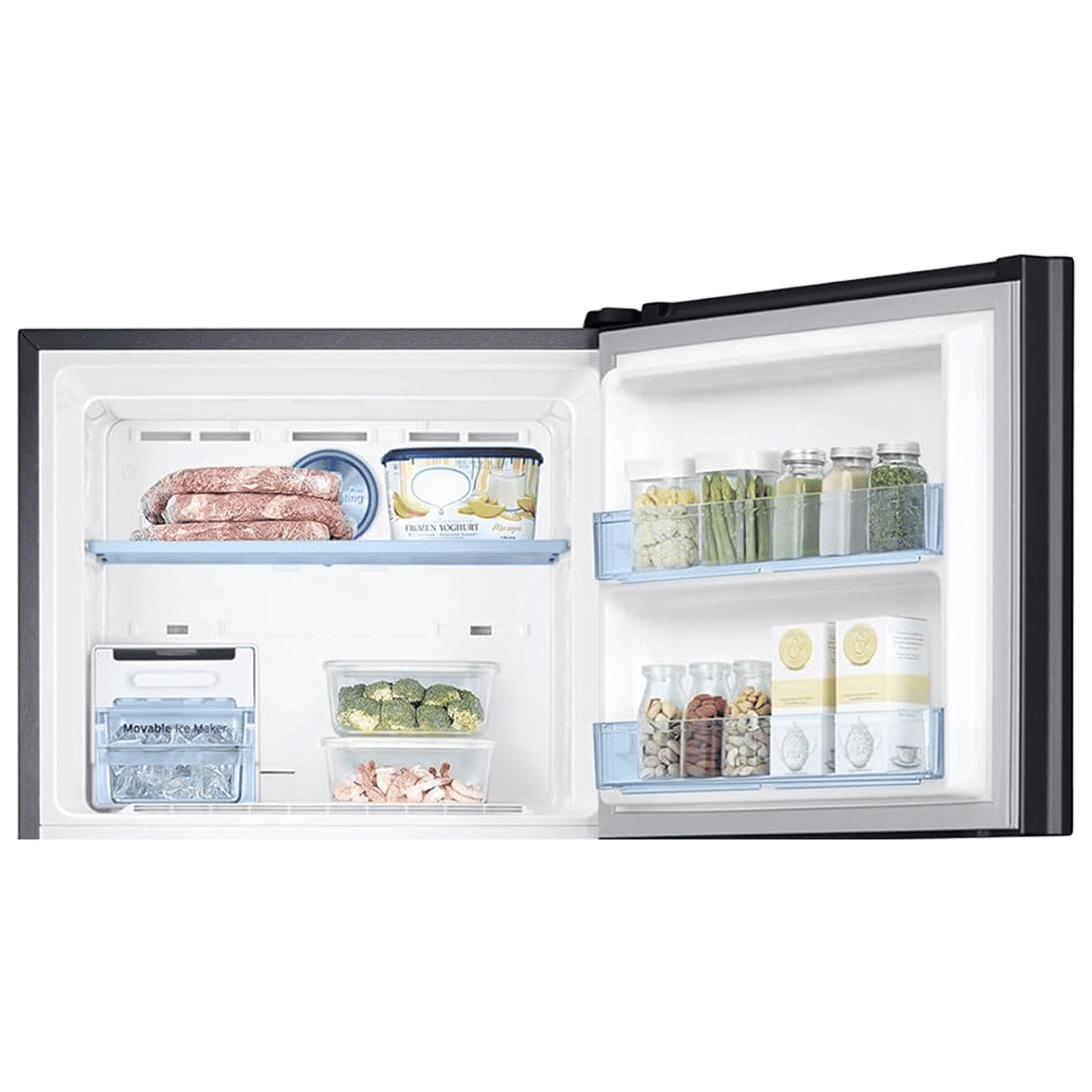 SAMSUNG 363 Litres 3 Star Frost Free Double Door Convertible Refrigerator with Anti Bacterial Gasket (RT39C553EBX/HL, Luxe Black) SAMSUNG 363 Litres 3 Star Frost Free Double Door Convertible Refrigerator with Anti Bacterial Gasket (RT39C553EBX/HL, Luxe Black)_7