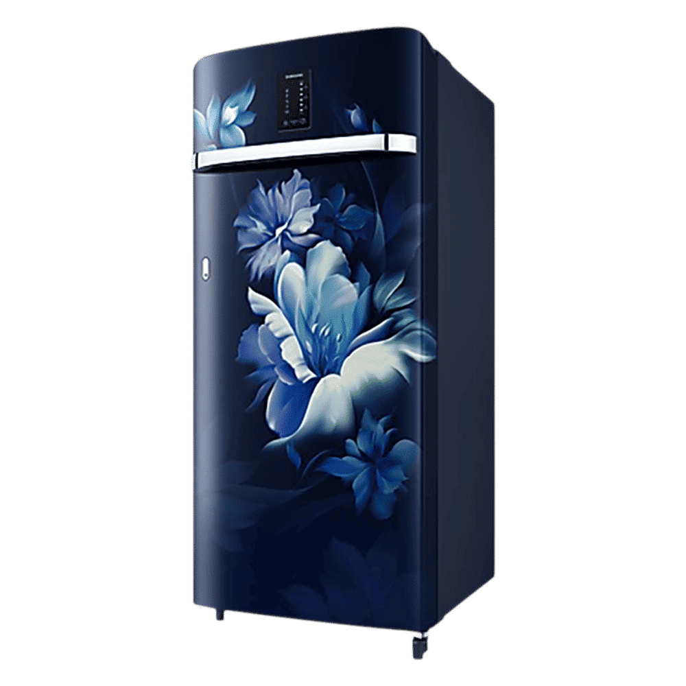 SAMSUNG Digi-Touch Cool 215 Litres 3 Star Direct Cool Single Door Refrigerator with Anti Bacterial Gasket (RR23D2E23UZ/HL, Midnight Blossom Blue)_4