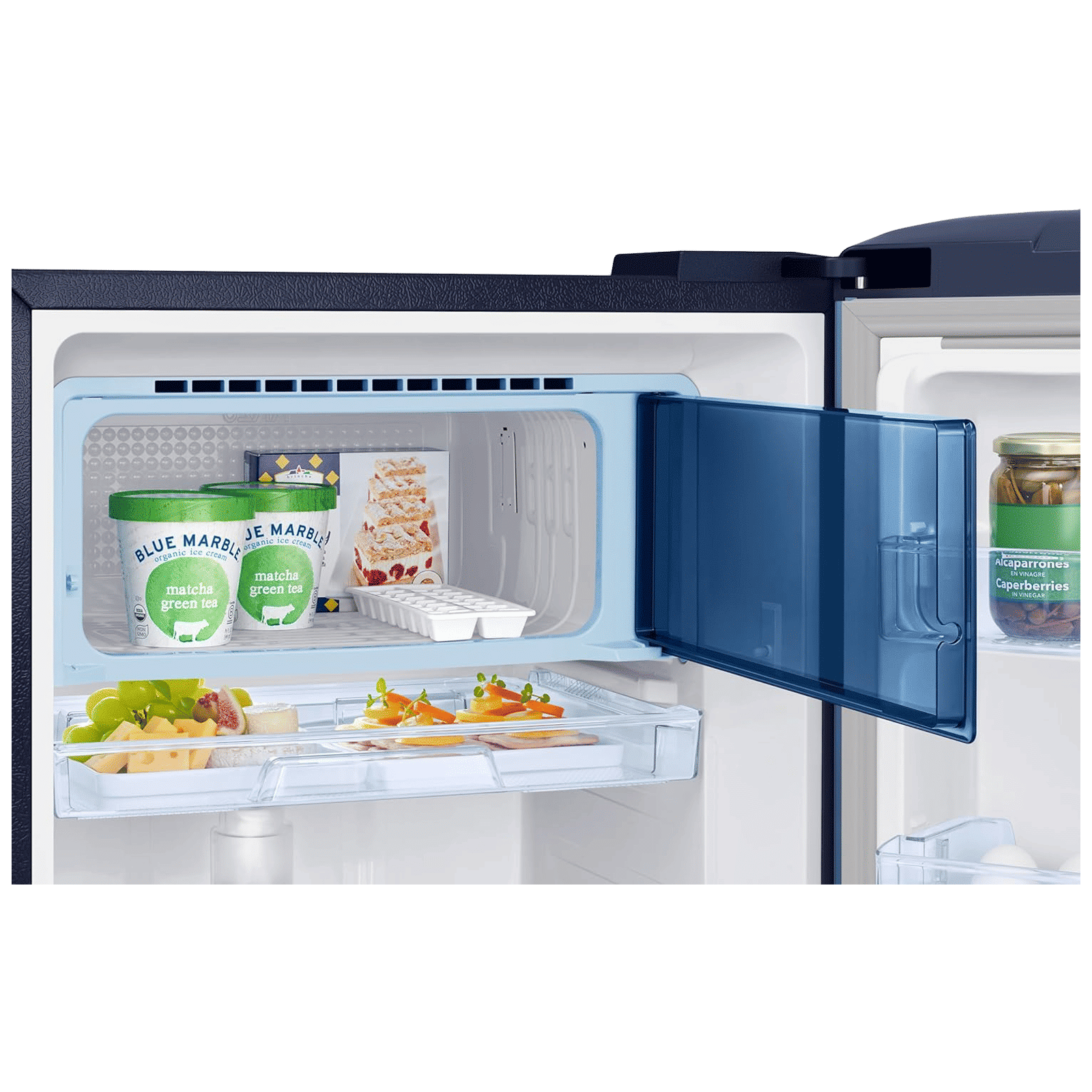 SAMSUNG Digi-Touch Cool 215 Litres 3 Star Direct Cool Single Door Refrigerator with Anti Bacterial Gasket (RR23D2E23UZ/HL, Midnight Blossom Blue)_7