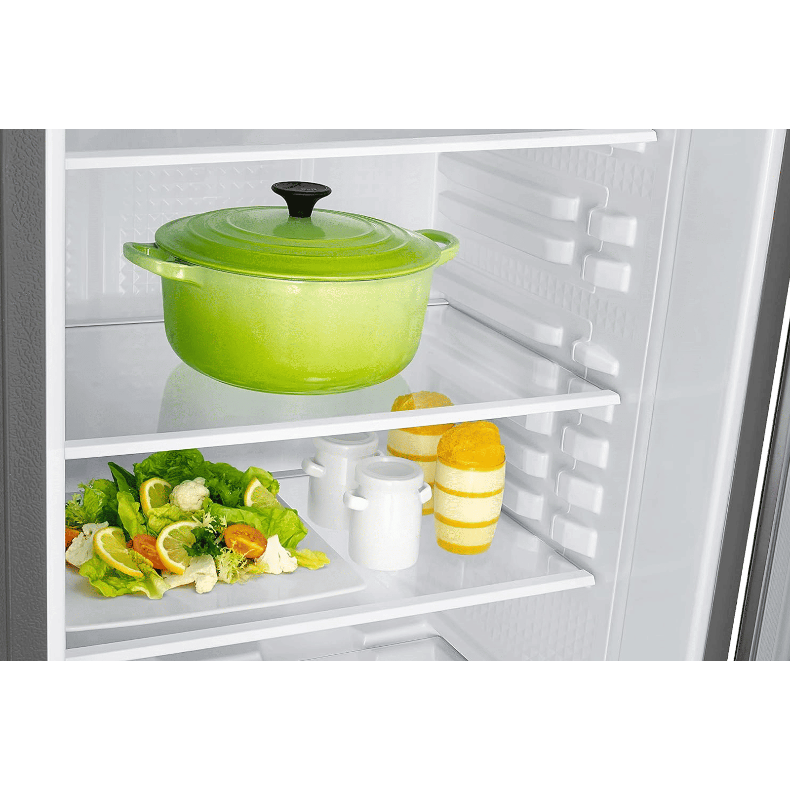 SAMSUNG Stylish Grande 223 Litres 3 Star Direct Cool Single Door Refrigerator with Anti Bacterial Gasket (RR24C2723S8/NL, Elegant Inox)_11