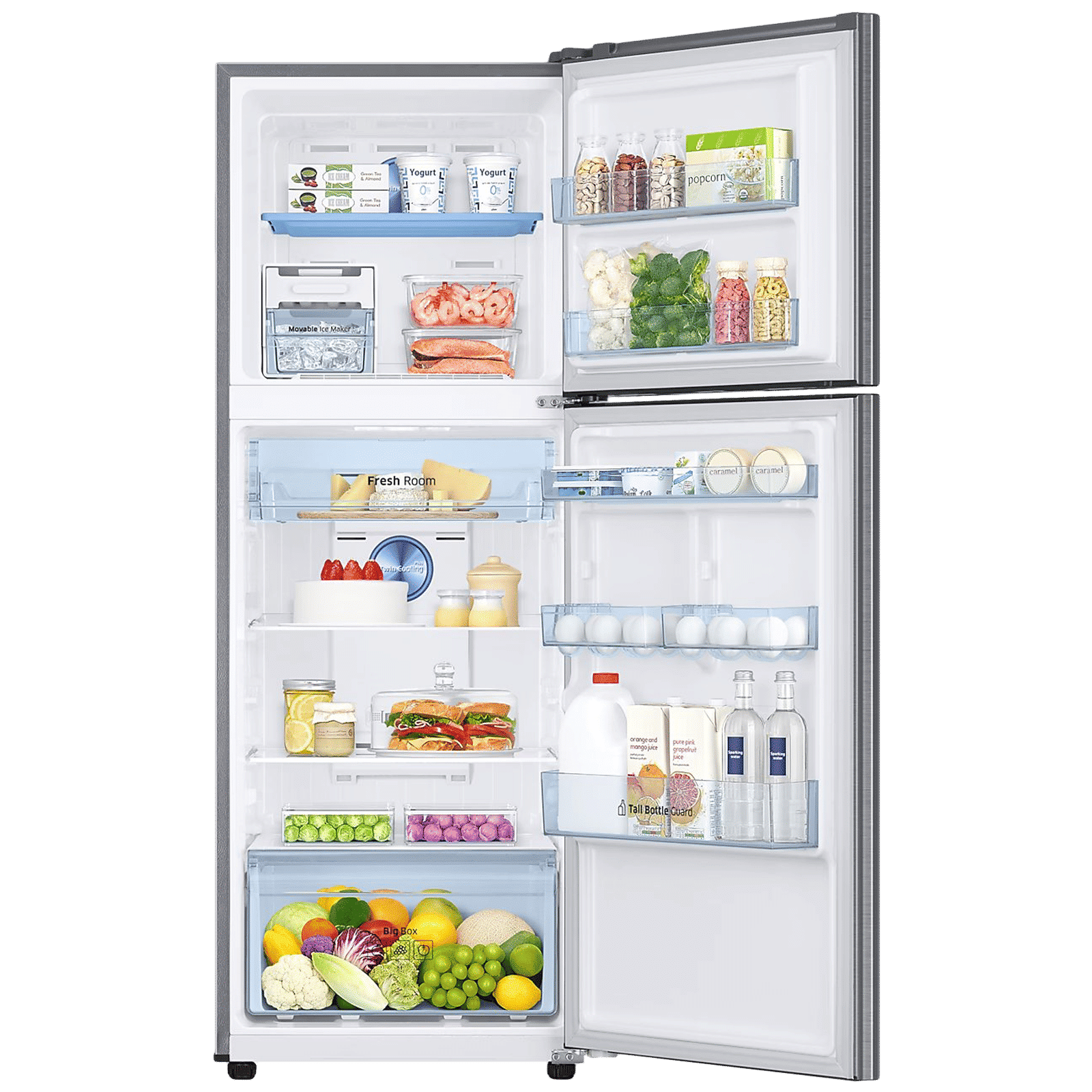 SAMSUNG 301 Litres 2 Star Frost Free Double Door Convertible Refrigerator with Twin Cooling Plus Technology (RT34C4542S8/HL, Elegant Inox) SAMSUNG 301 Litres 2 Star Frost Free Double Door Convertible Refrigerator with Twin Cooling Plus Technology (RT34C4542S8/HL, Elegant Inox)_5
