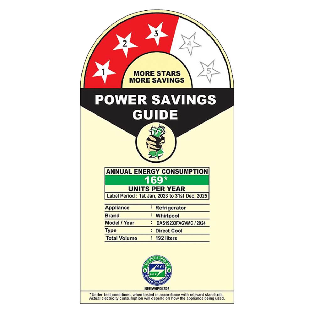 Whirlpool Vitamagic Pro 192 Litres 3 Star Direct Cool Single Door Refrigerator with Zeolite Technology (73131, Grey)_9