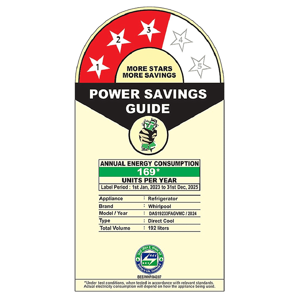 Whirlpool Vitamagic Pro 192 Litres 3 Star Direct Cool Single Door Refrigerator with Zeolite Technology (73132, Grey)_14