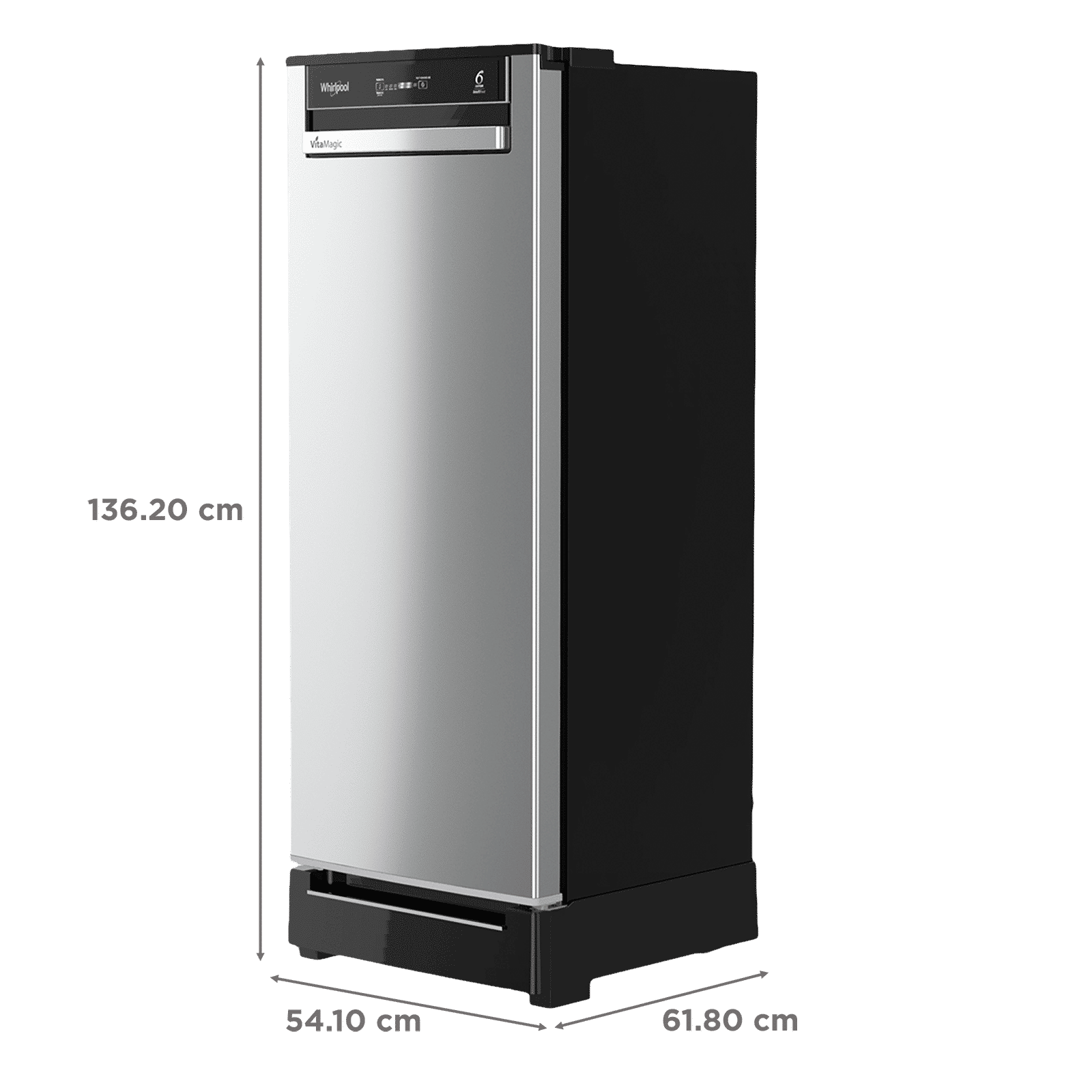 Whirlpool Vitamagic Pro 192 Litres 3 Star Direct Cool Single Door Refrigerator with Zeolite Technology (73132, Grey)_3