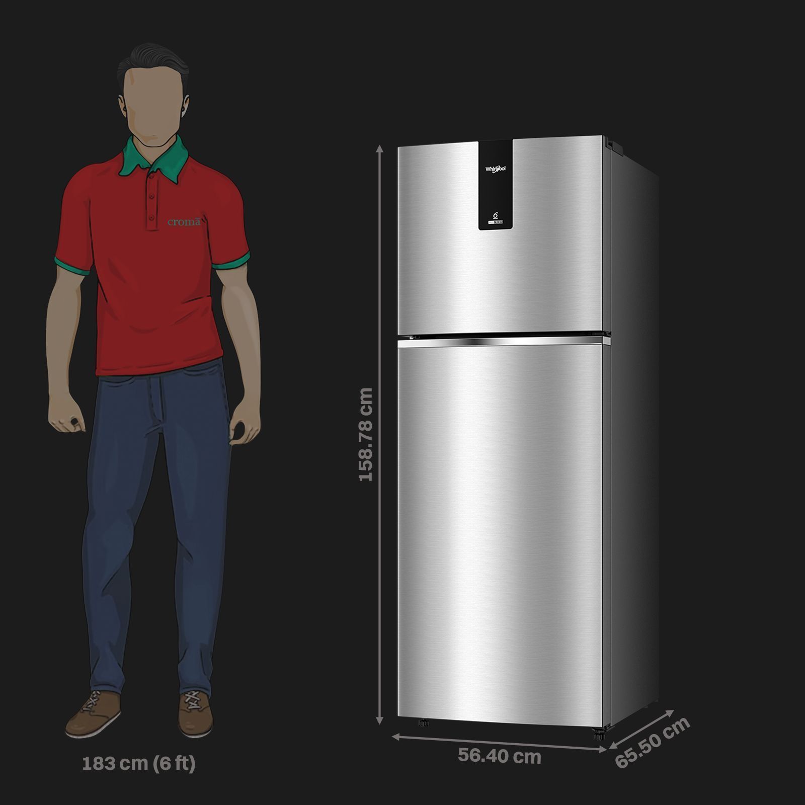 Whirlpool Neofresh 235 Litres 2 Star Frost Free Double Door Refrigerator with Microblock Technology (22099, Grey)_2