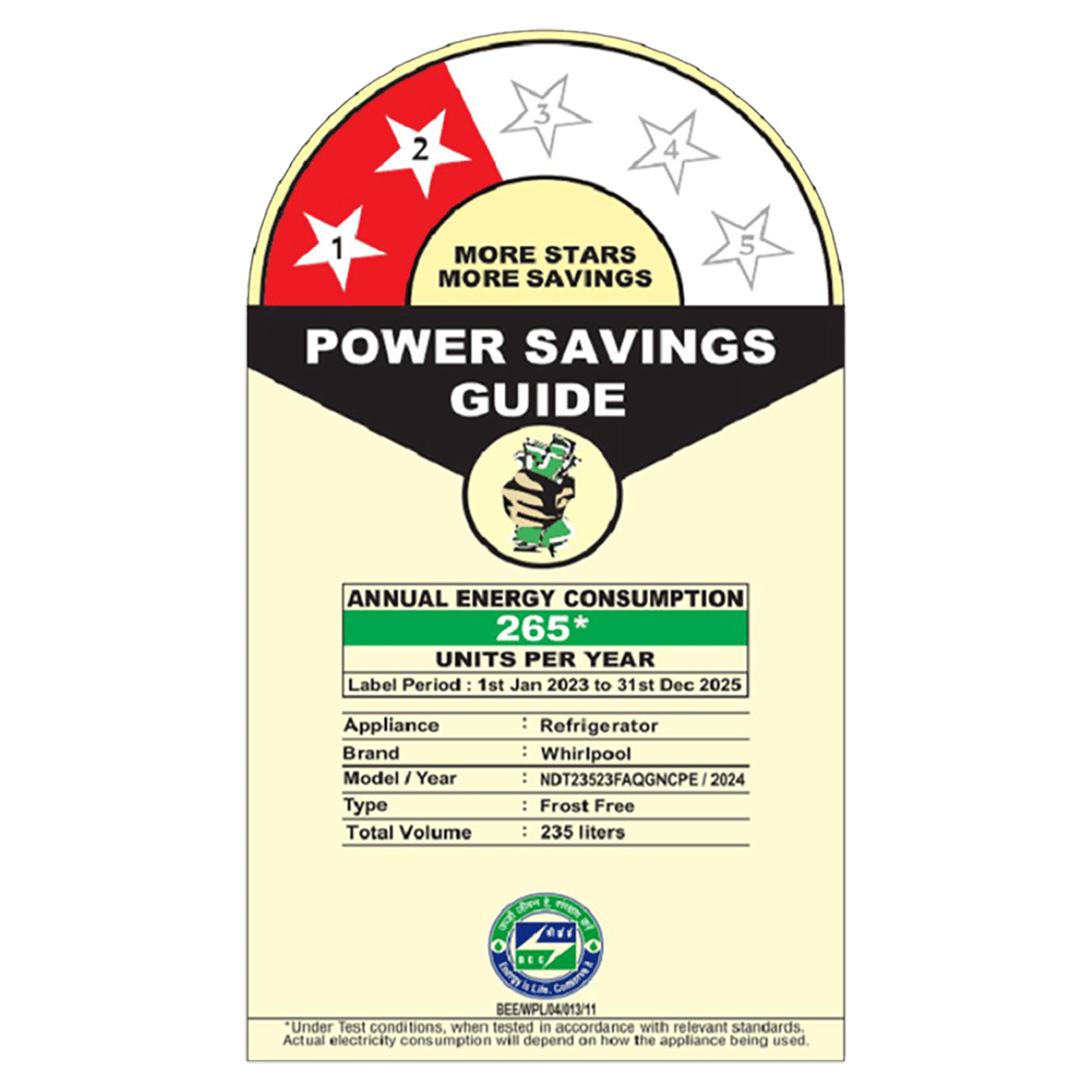 Whirlpool Neofresh 235 Litres 2 Star Frost Free Double Door Refrigerator with Intellisense Inverter Technology (22052, Crystal Black)_11