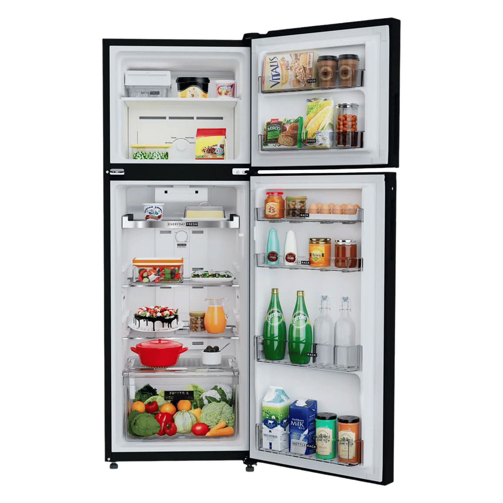 Whirlpool Neofresh 235 Litres 2 Star Frost Free Double Door Refrigerator with Intellisense Inverter Technology (22052, Crystal Black)_5